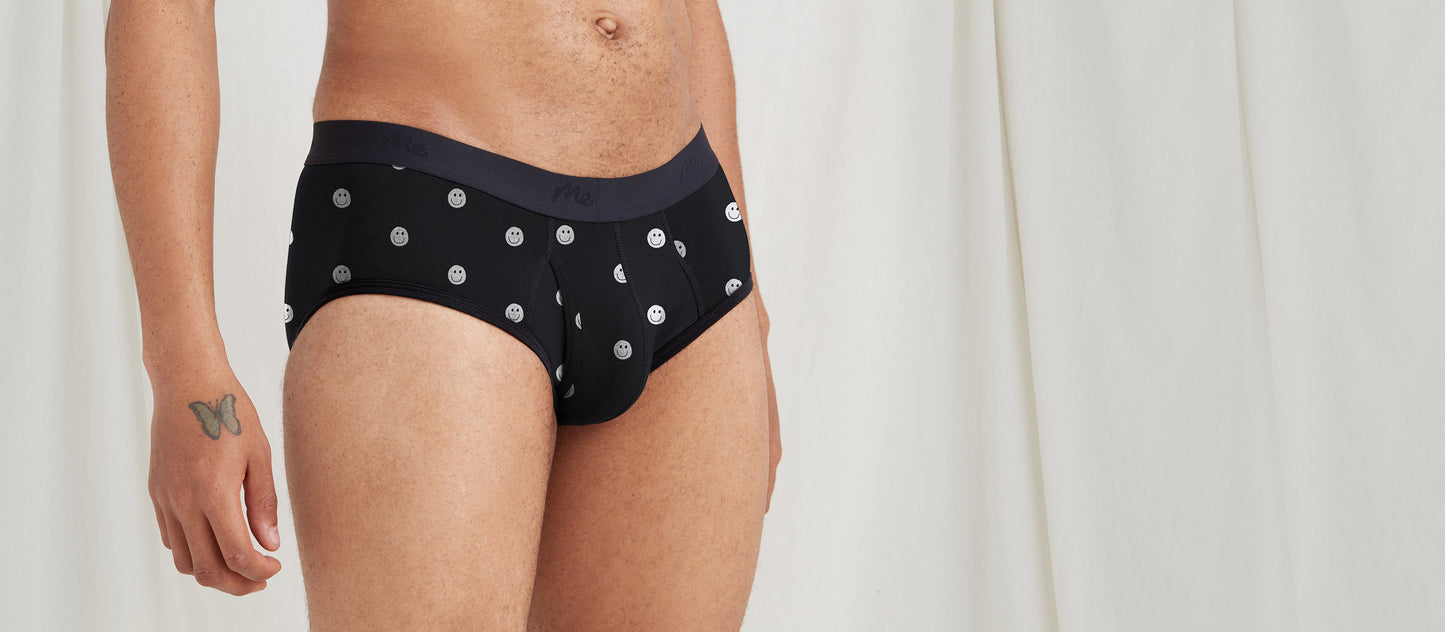 Stretch Cotton Brief w/ Fly | Smileys