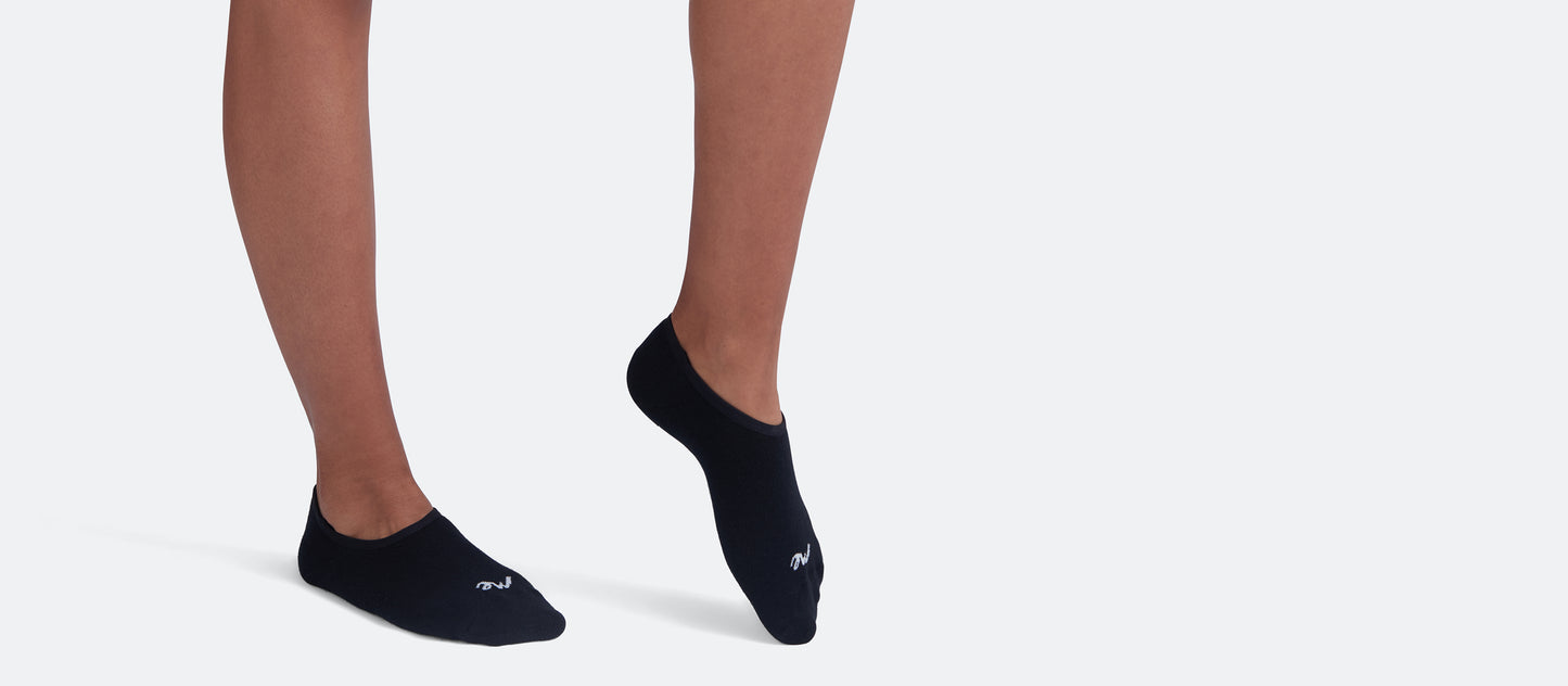 Heritage No Show Sock 6-Pack | Black
