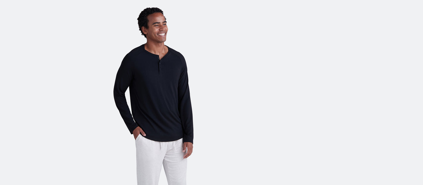 UltraModal™ Henley - Men's | Black