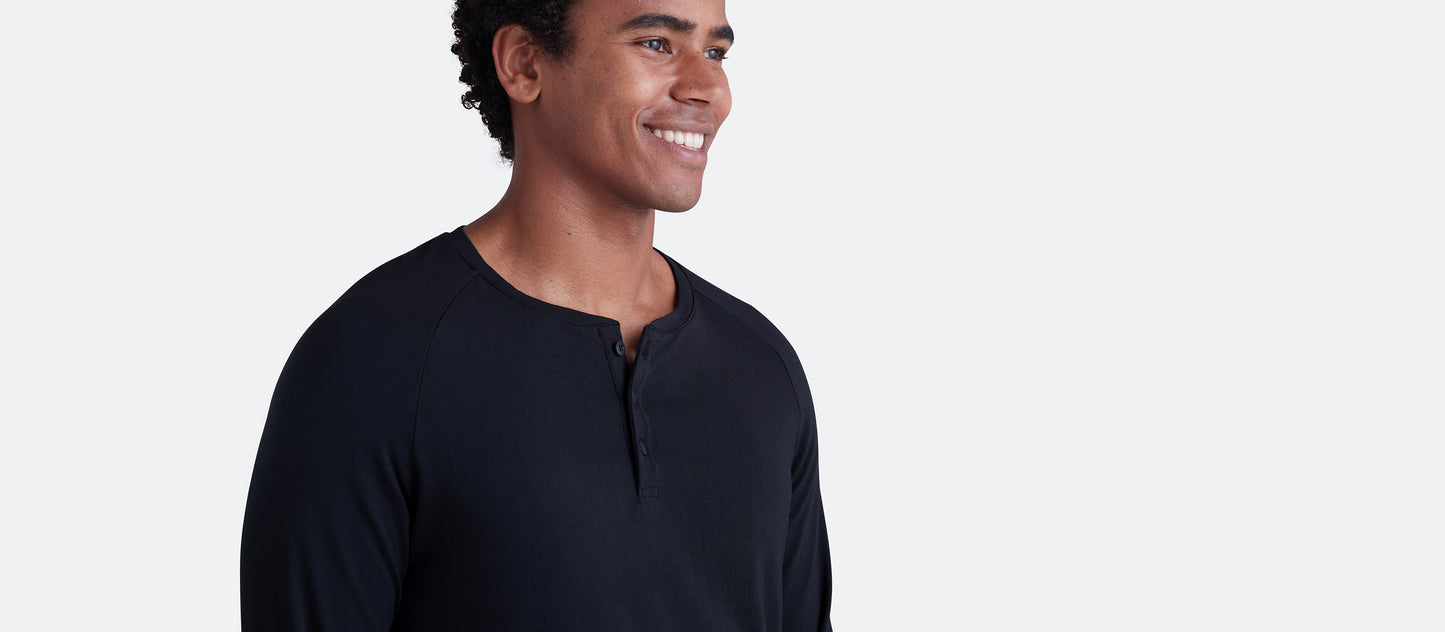 UltraModal™ Henley - Men's | Black