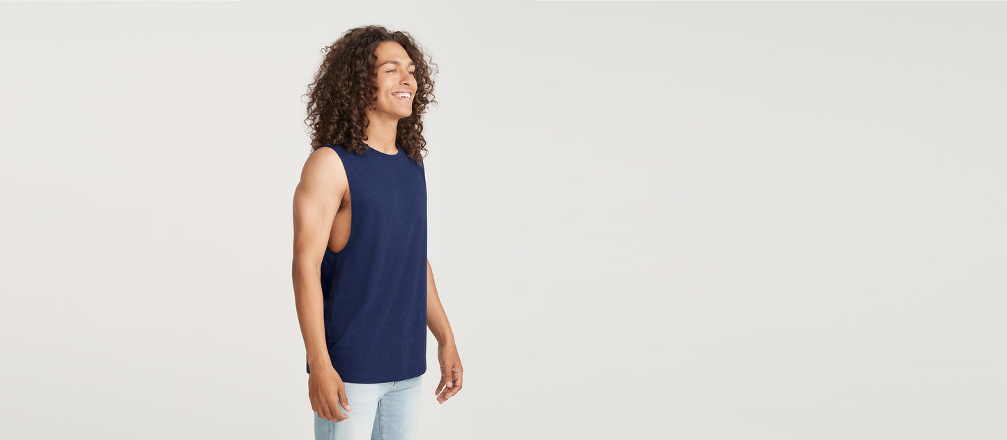 Daily Sleeveless Tee - Men's | Blue Mountain