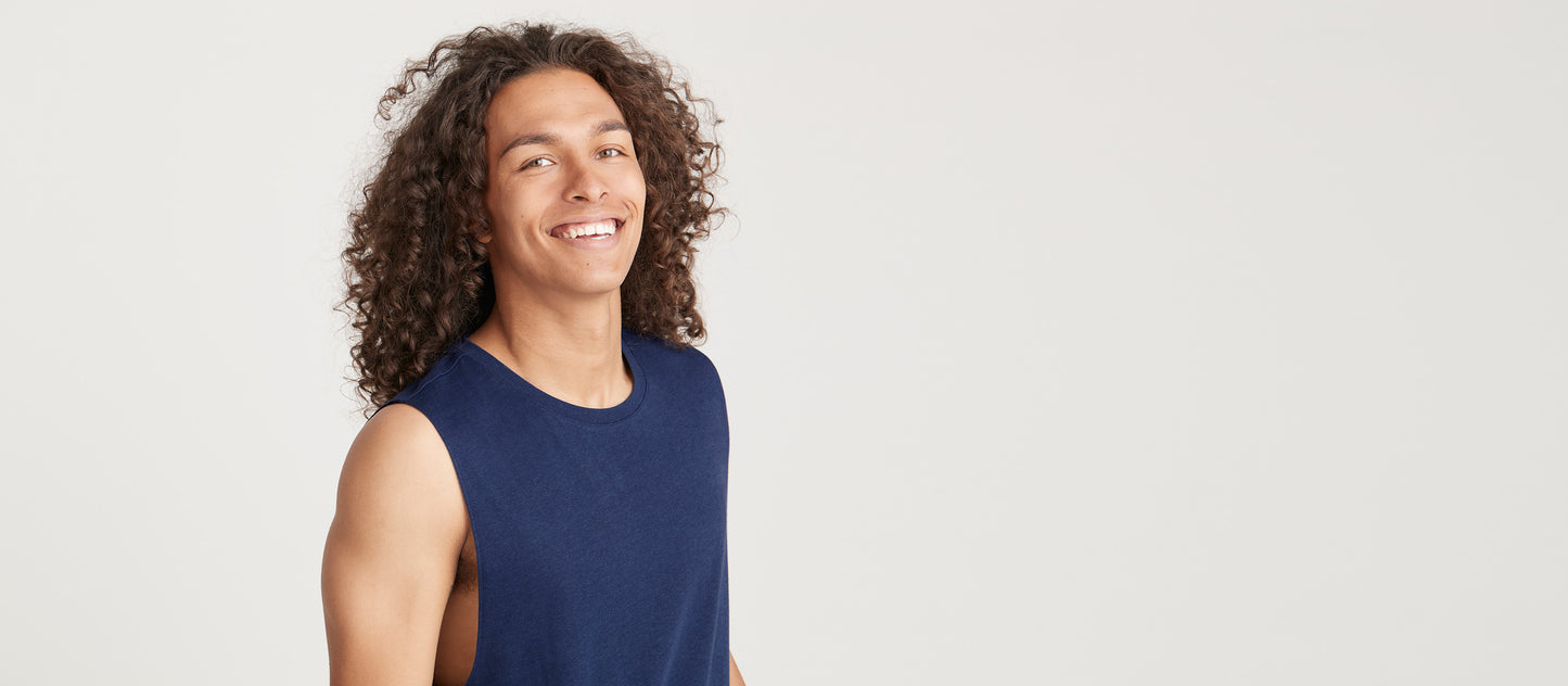 Daily Sleeveless Tee - Men's | Blue Mountain