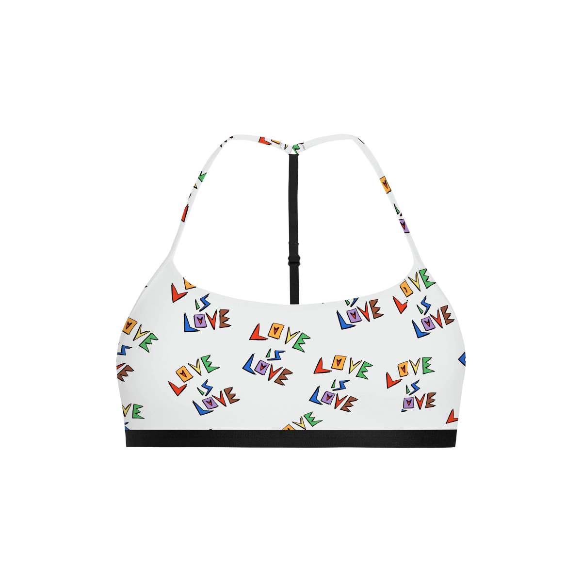 UltraModal™ Core T-Back Bralette | Love is Love 2.0