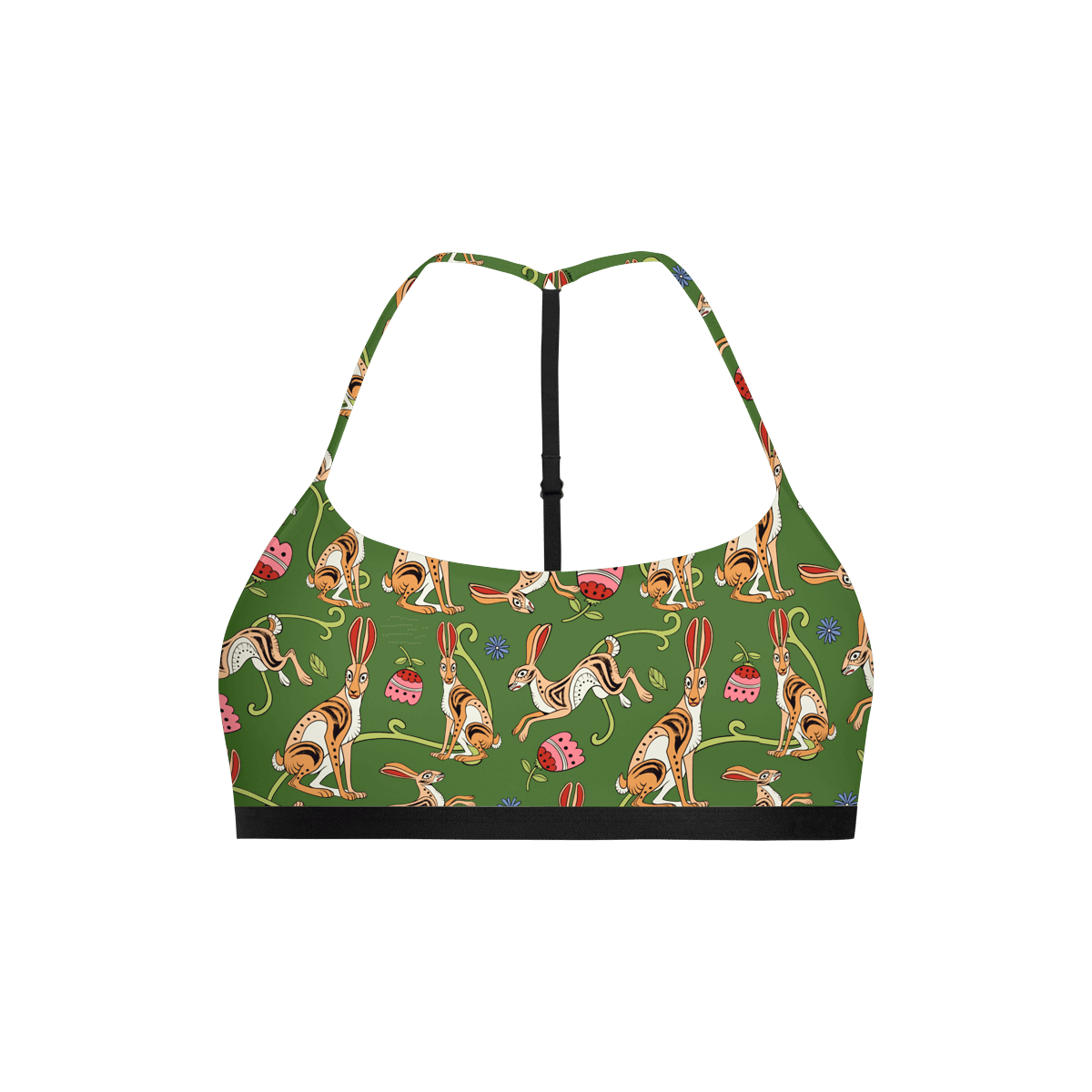 UltraModal™ Core T-Back Bralette | Love, Flowers, & Hares