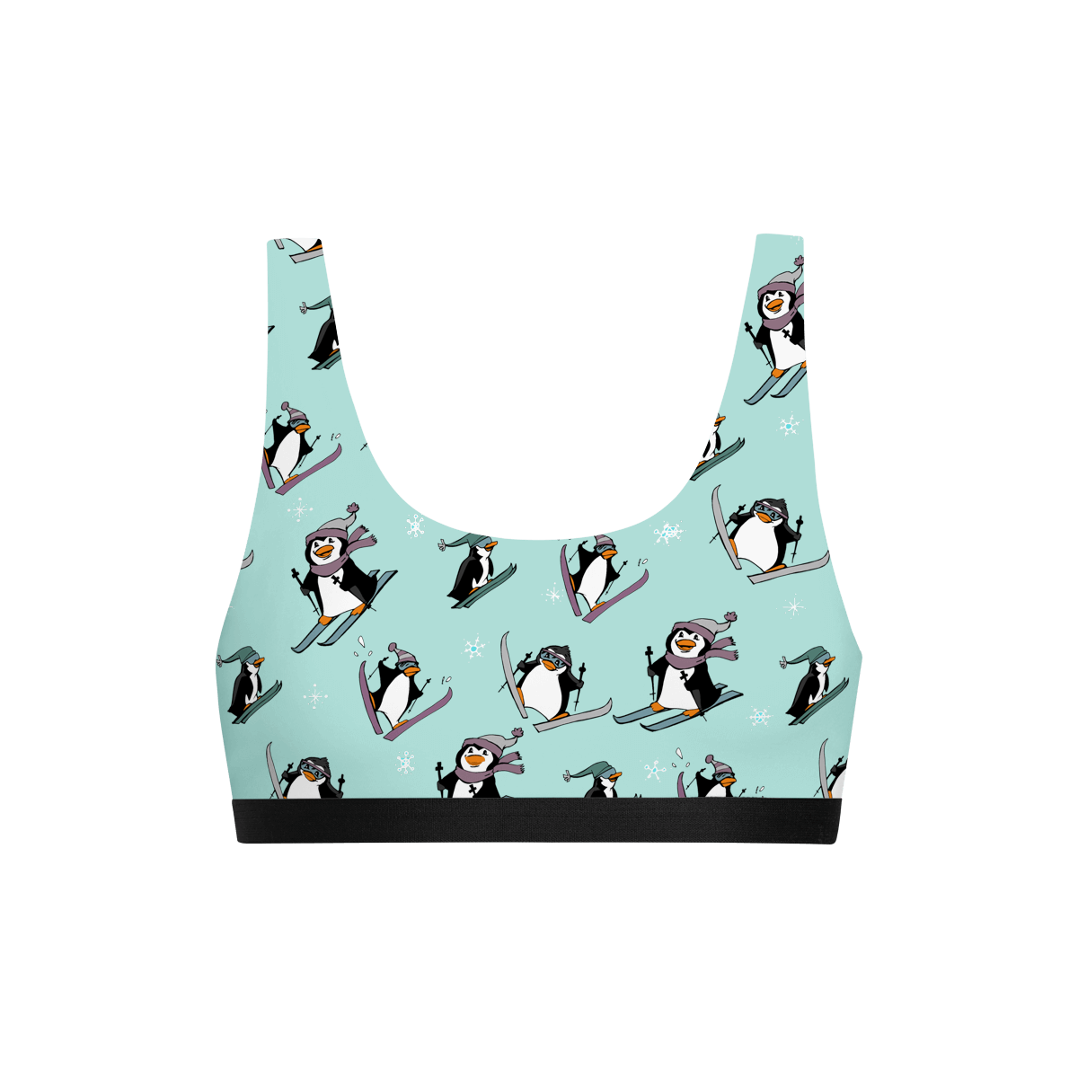 UltraModal™ Core Scoop Bralette | Penguins on Skis
