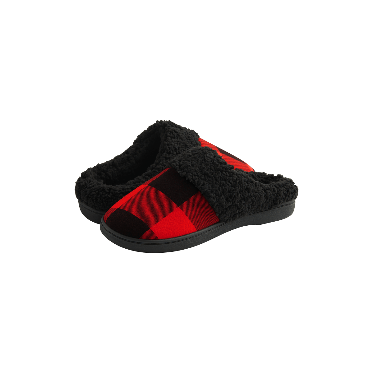 Hard Sole Slippers | Buffalo Plaid