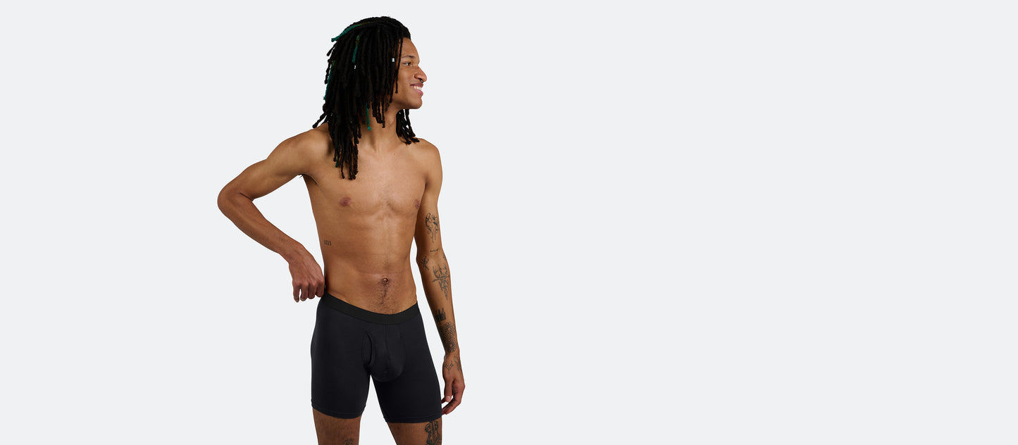 UltraModal™ Core Ball Caddy™ Boxer Brief w/ Fly 10-Pack | Black