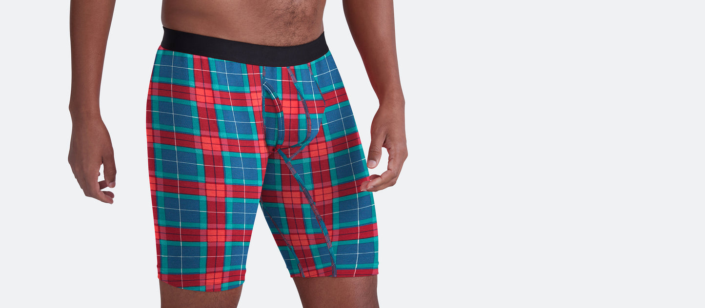 UltraModal™ Core Long Boxer Brief w/ Fly | Very Merry Plaid