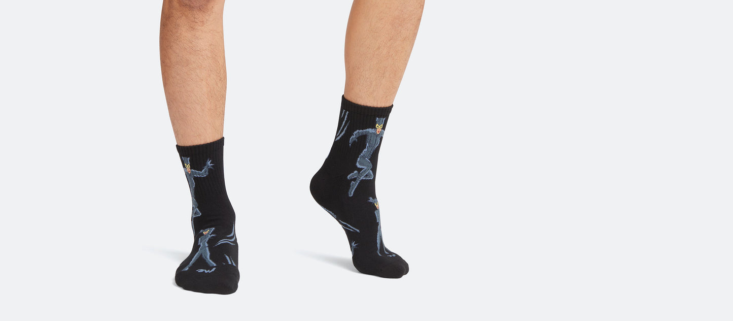 Heritage Quarter Sock | Catwoman