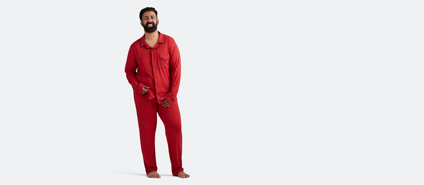 UltraModal™ Long Sleeve PJ Set - Men's | Cranberry