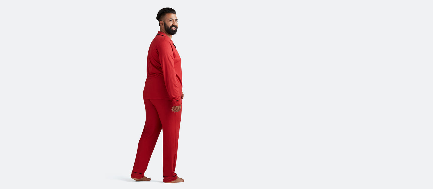 UltraModal™ Long Sleeve PJ Set - Men's | Cranberry