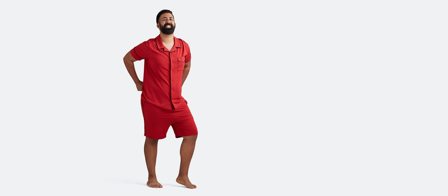 UltraModal™ Short Sleeve PJ Set - Men's | Cranberry