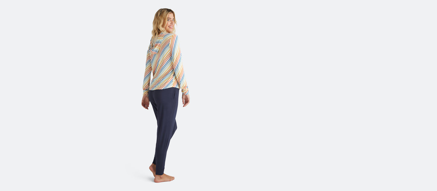 UltraModal™ Pullover Lounge Hoodie - Women's | Camp Stripe
