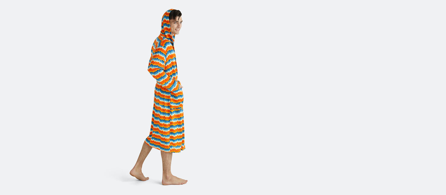 UltraModal™ Hooded Robe - Unisex | Groovy Chevron