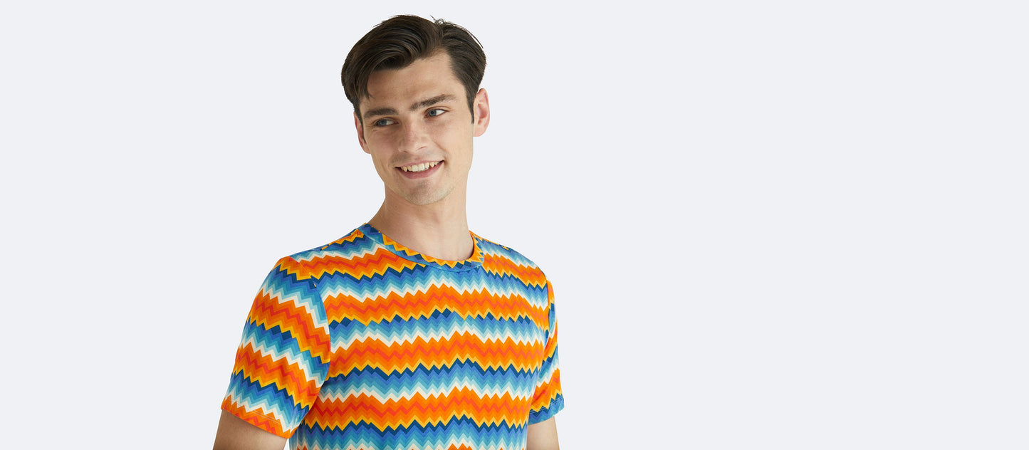 UltraModal™ Crew Tee - Men's | Groovy Chevron