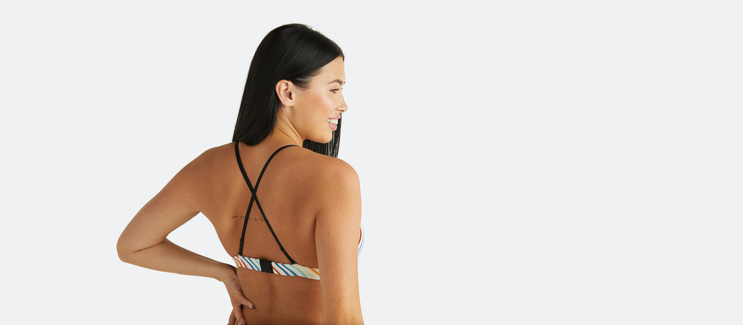 UltraModal™ FeelFree Triangle Bralette | Camp Stripe