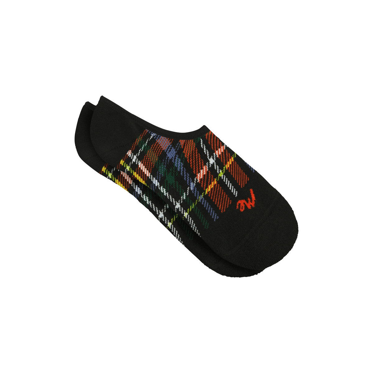 Heritage No Show Sock | Festive Plaid