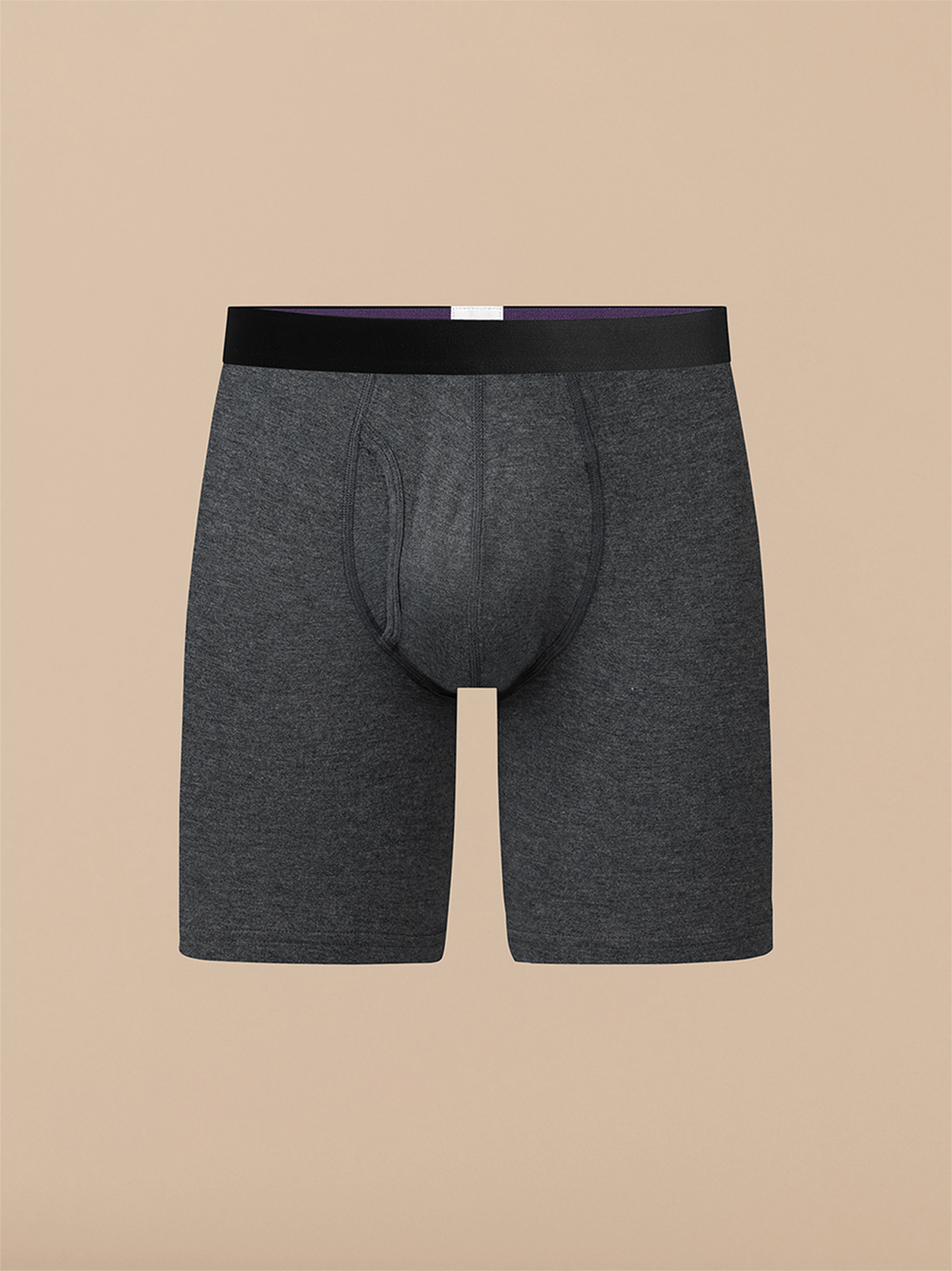 UltraModal™ Core Long Boxer Brief w/ Fly | Heather Charcoal