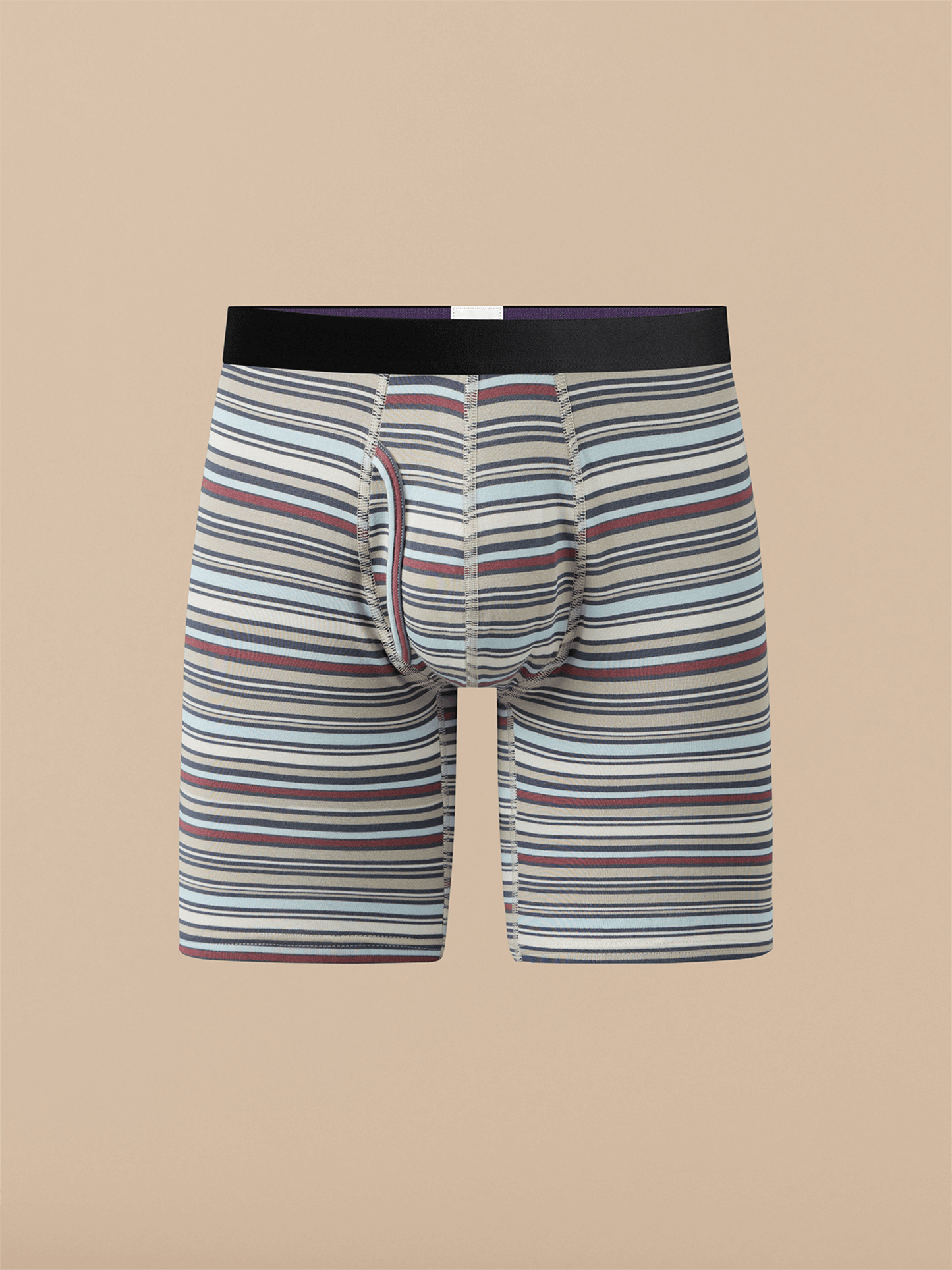 UltraModal™ Core Long Boxer Brief w/ Fly | Sandstorm Stripes