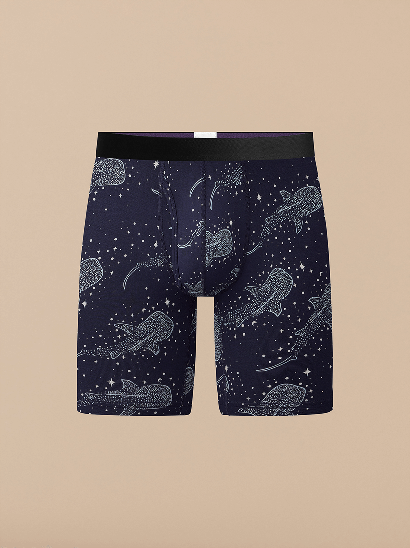 UltraModal™ Core Long Boxer Brief w/ Fly | Starry Sharks