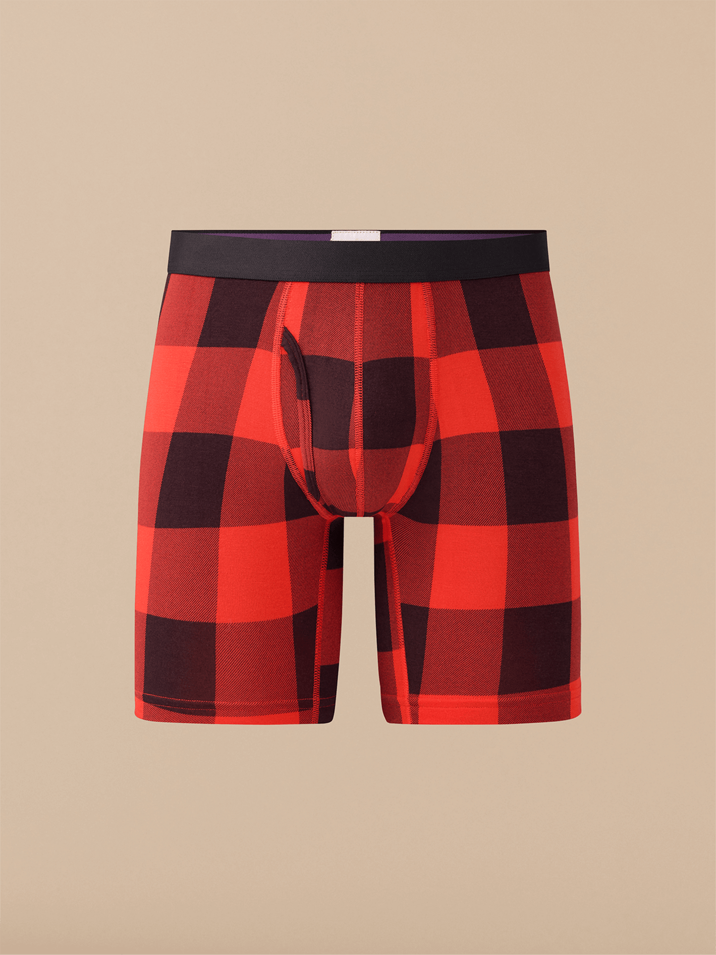 UltraModal™ Core Ball Caddy™ Long Boxer Brief w/ Fly | Buffalo Plaid