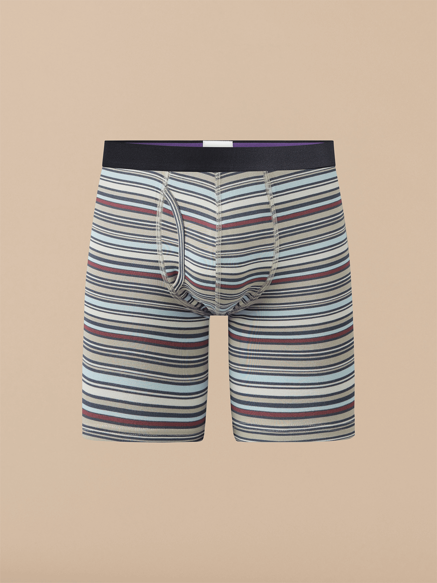 UltraModal™ Core Ball Caddy™ Long Boxer Brief w/ Fly | Sandstorm Stripes