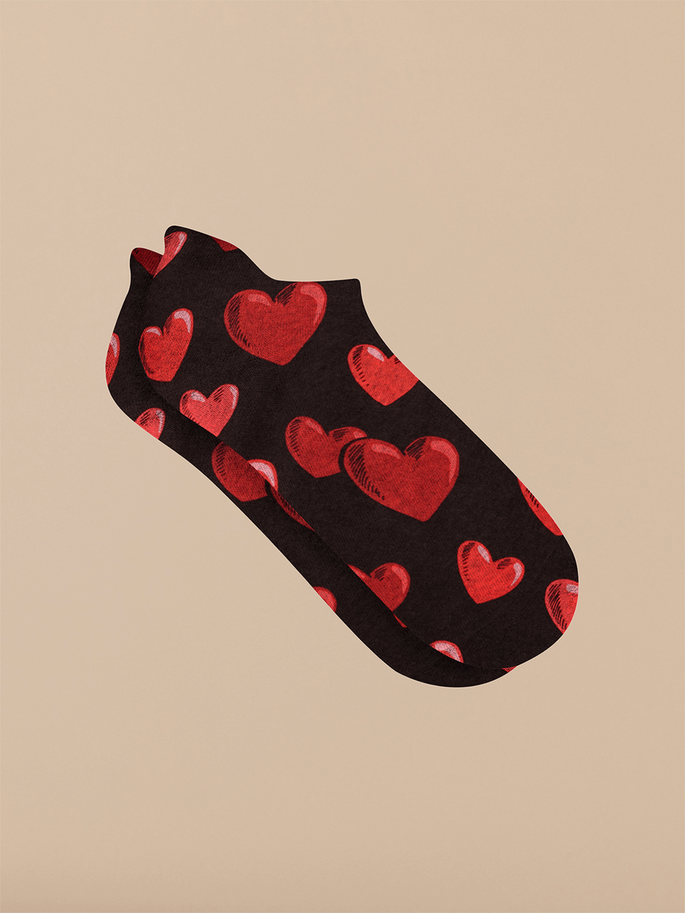 Heritage Ankle Sock | Floating Hearts