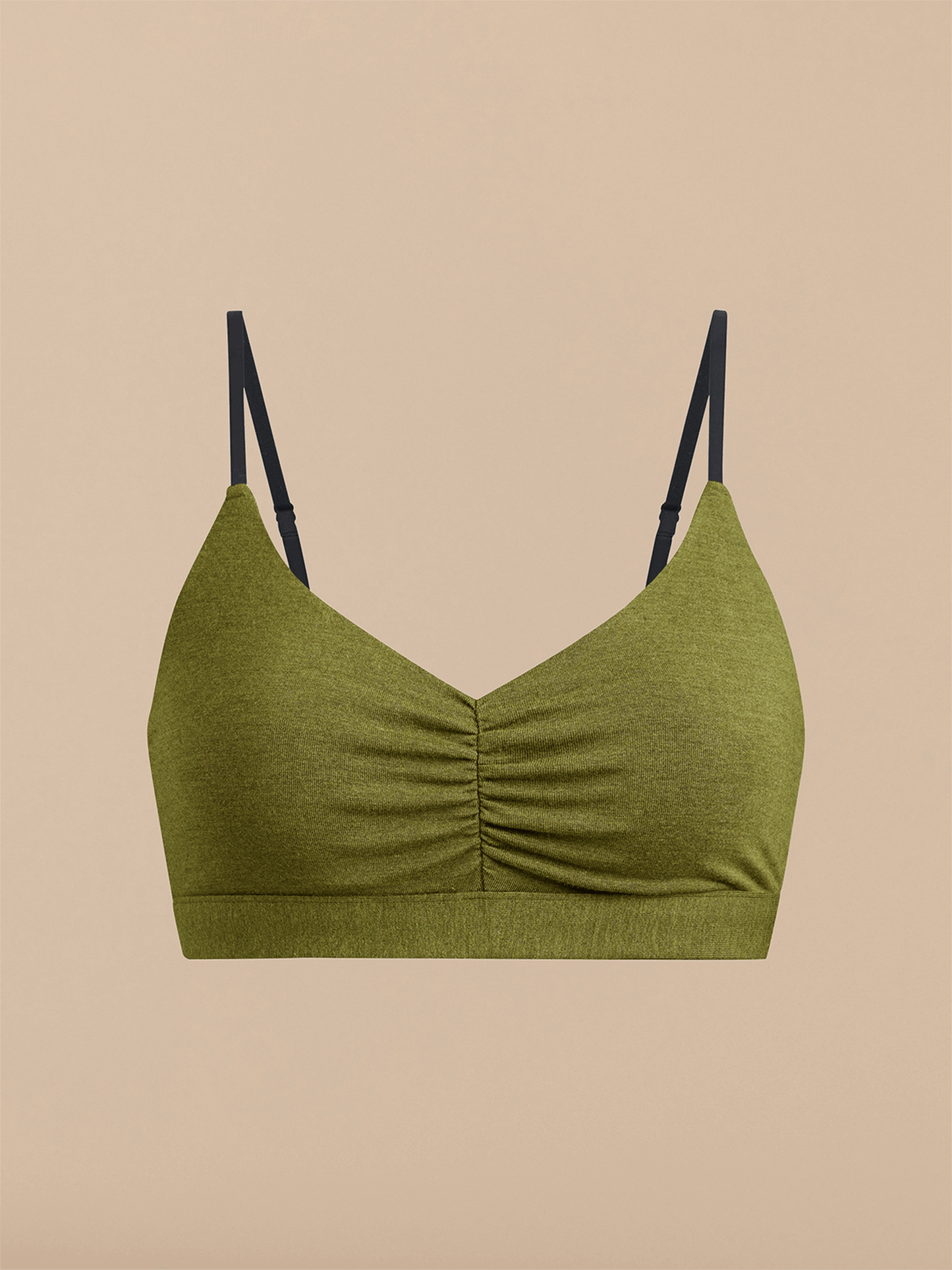 UltraModal™ FeelFree Ruched Bralette | Heather Olive