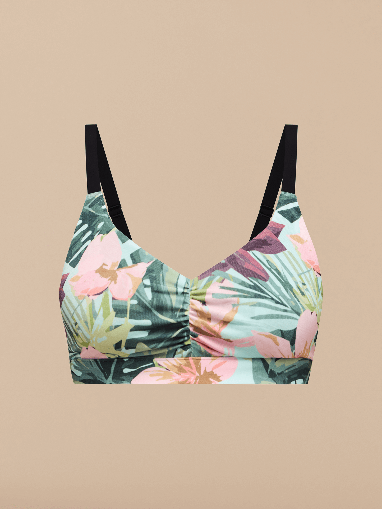 Curvy UltraModal™ FeelFree Ruched Bralette | Hibiscus