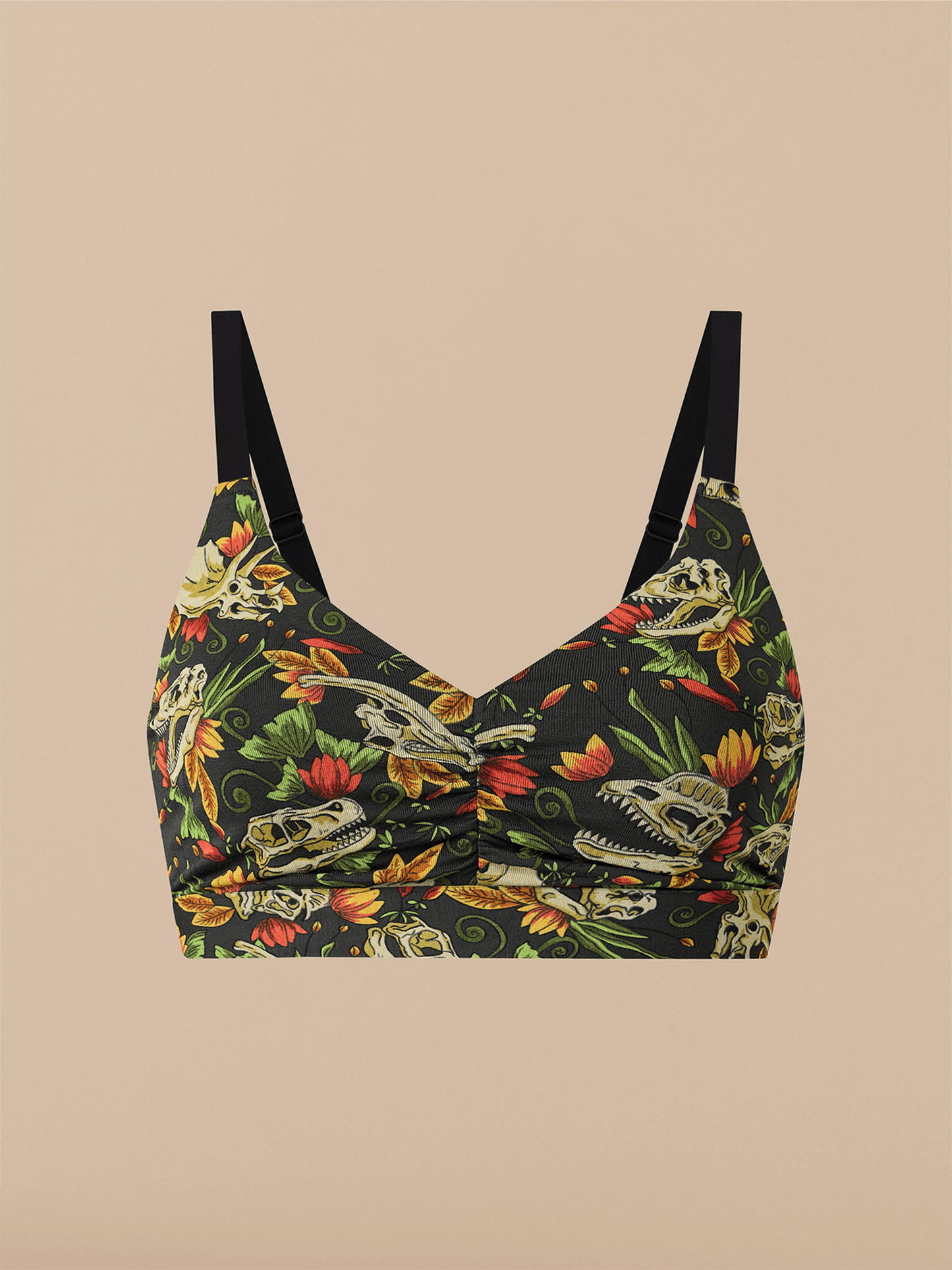 Curvy UltraModal™ FeelFree Ruched Bralette | Jurassic Garden