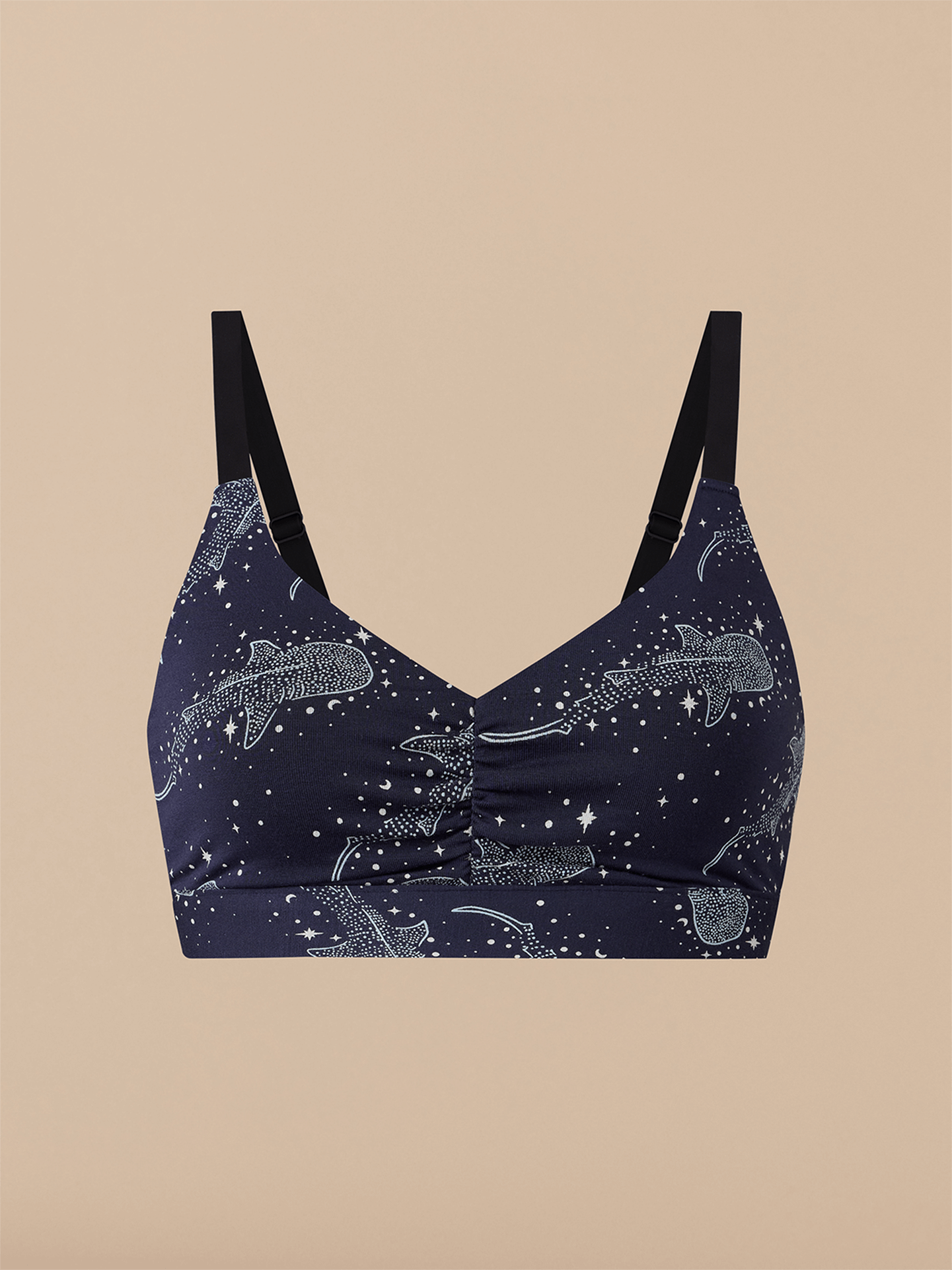 Curvy UltraModal™ FeelFree Ruched Bralette | Starry Sharks