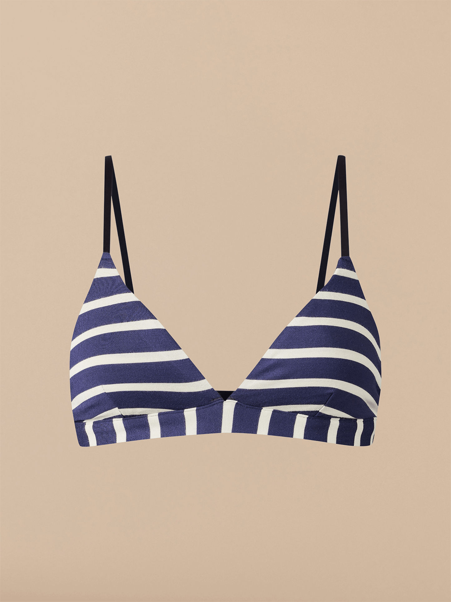 UltraModal™ FeelFree Triangle Bralette | Navy Stripes