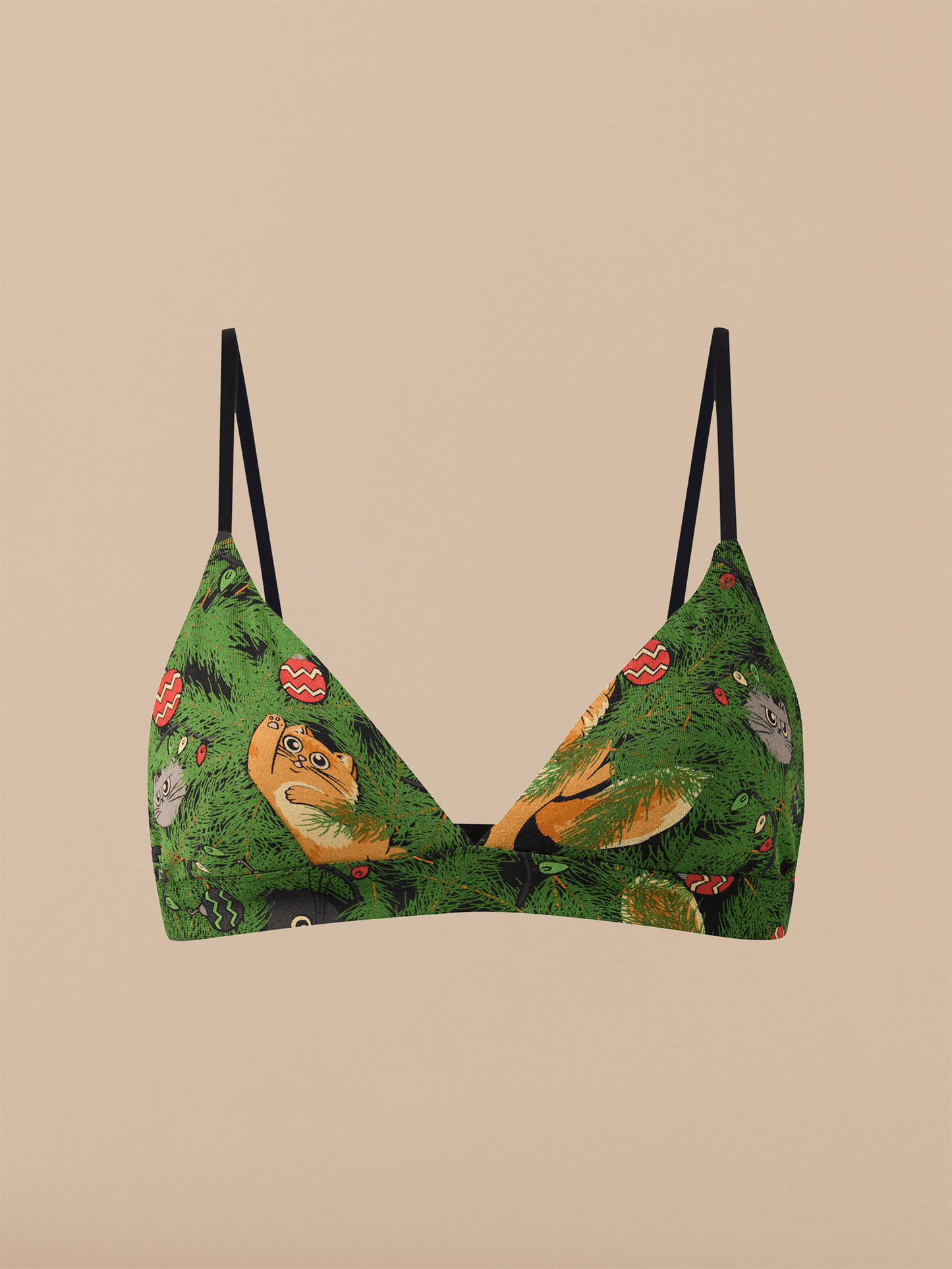 UltraModal™ FeelFree Triangle Bralette | Meowy Christmas