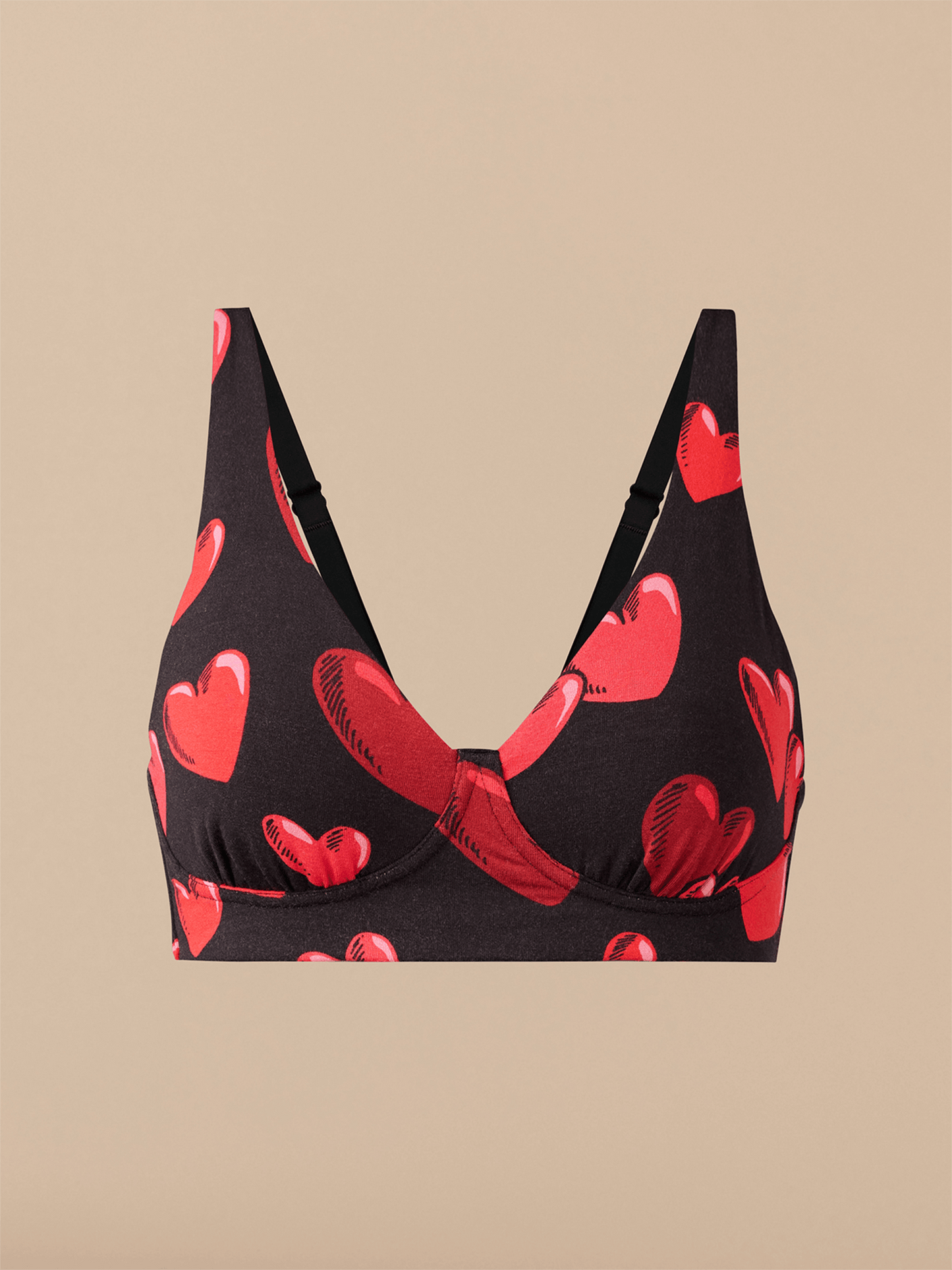 UltraModal™ FeelFree Longline Bralette | Floating Hearts