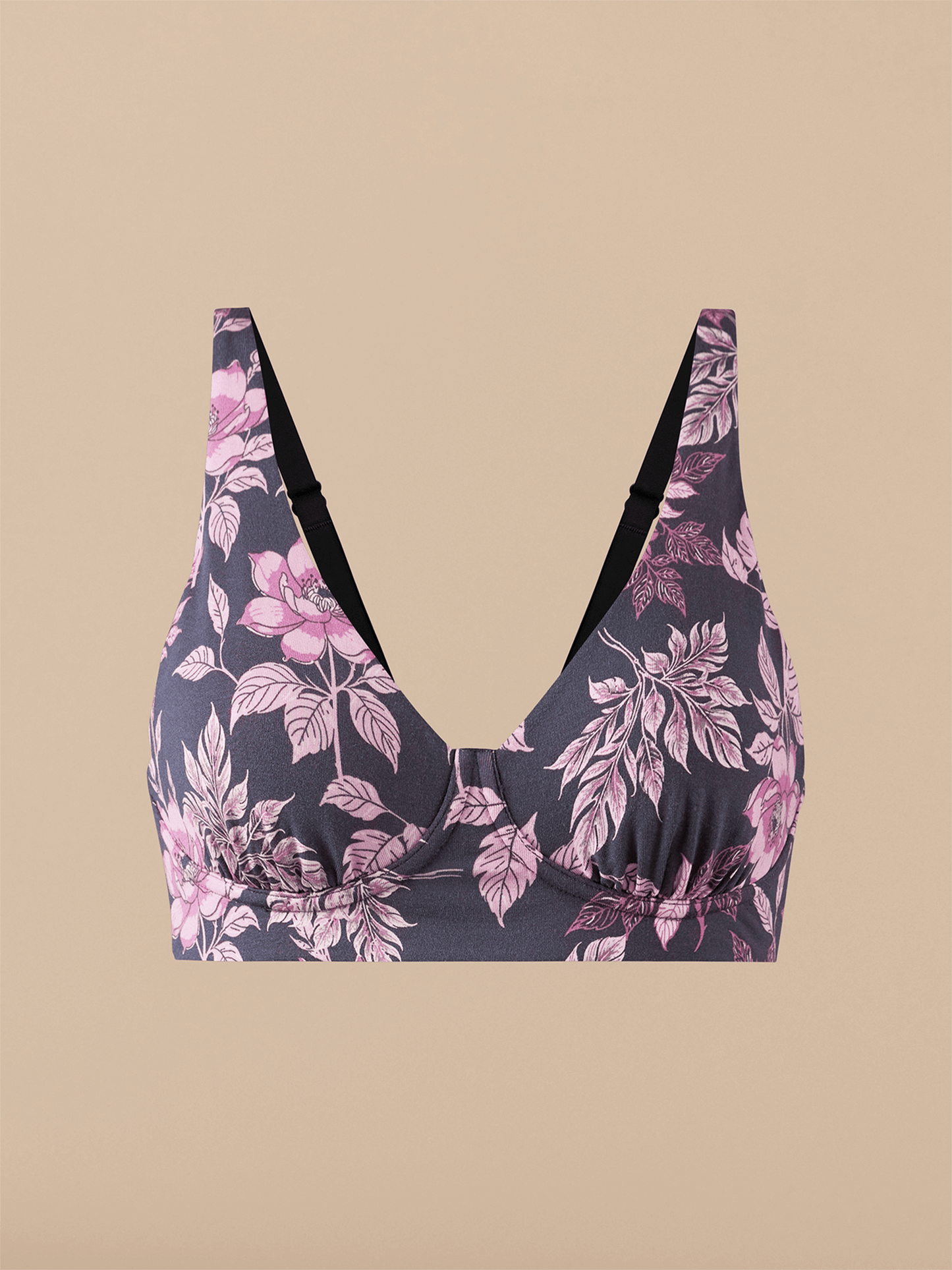 UltraModal™ FeelFree Longline Bralette | Purple Bloom