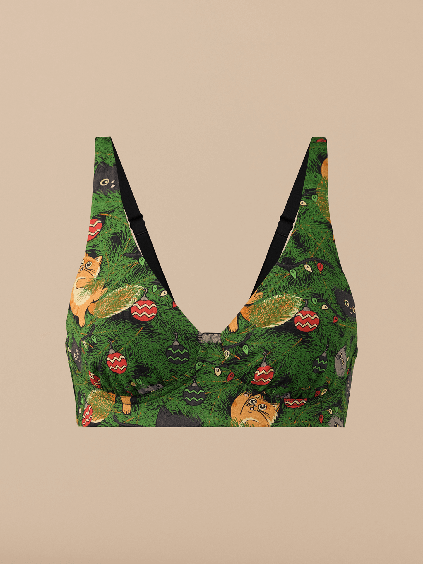 UltraModal™ FeelFree Longline Bralette | Meowy Christmas