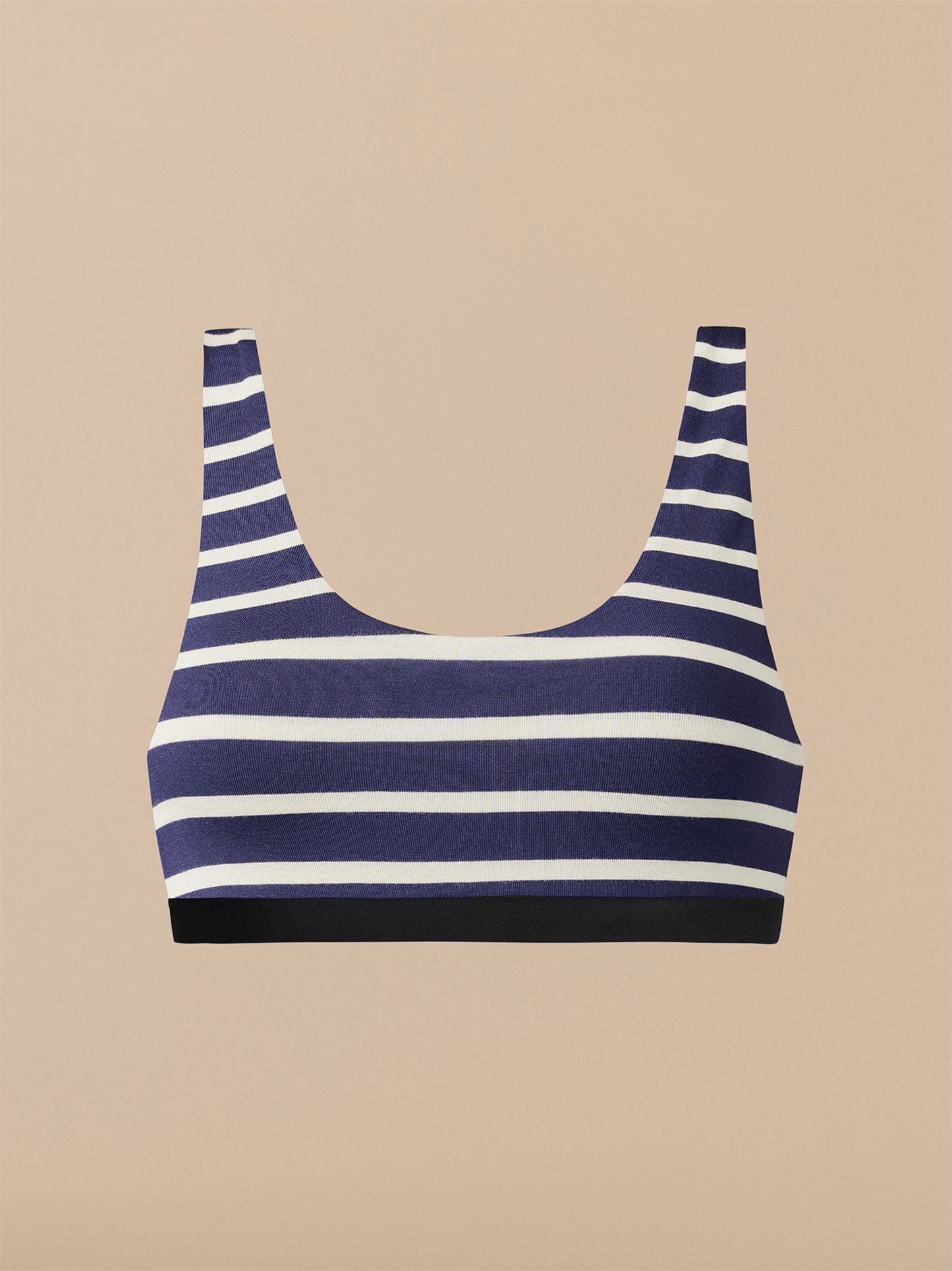 UltraModal™ Core Scoop Bralette | Navy Stripes