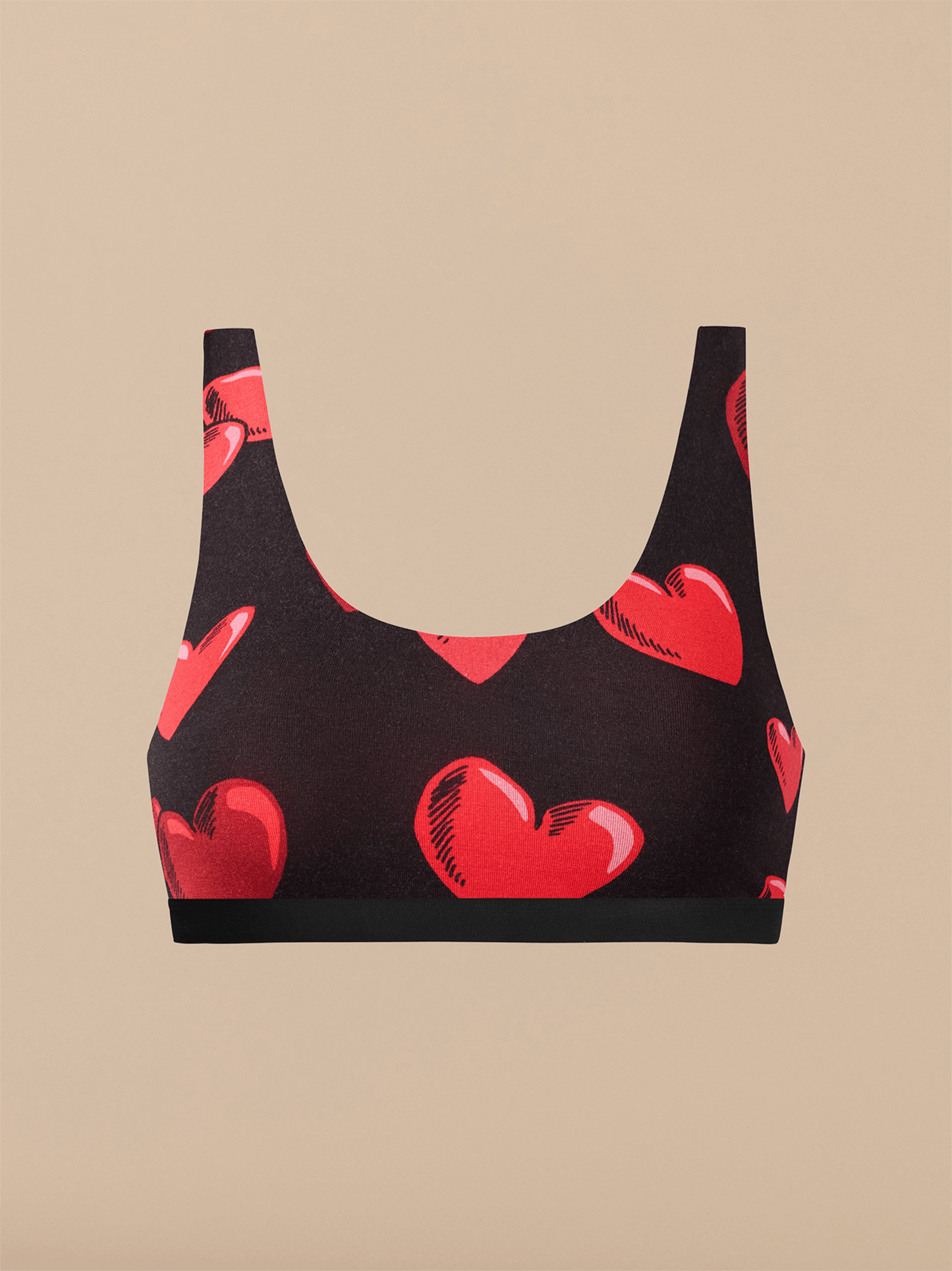 UltraModal™ Core Scoop Bralette | Floating Hearts