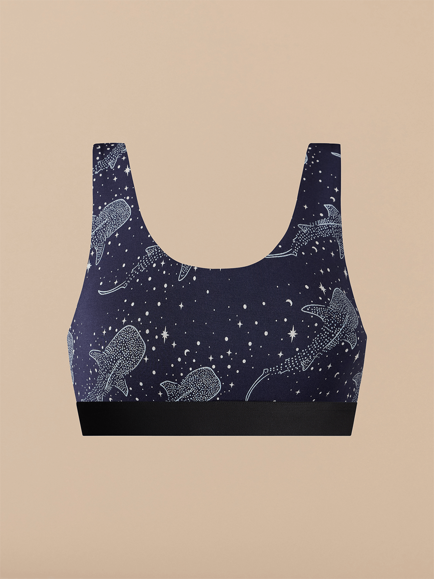 Curvy UltraModal™ Core Scoop Bralette | Starry Sharks