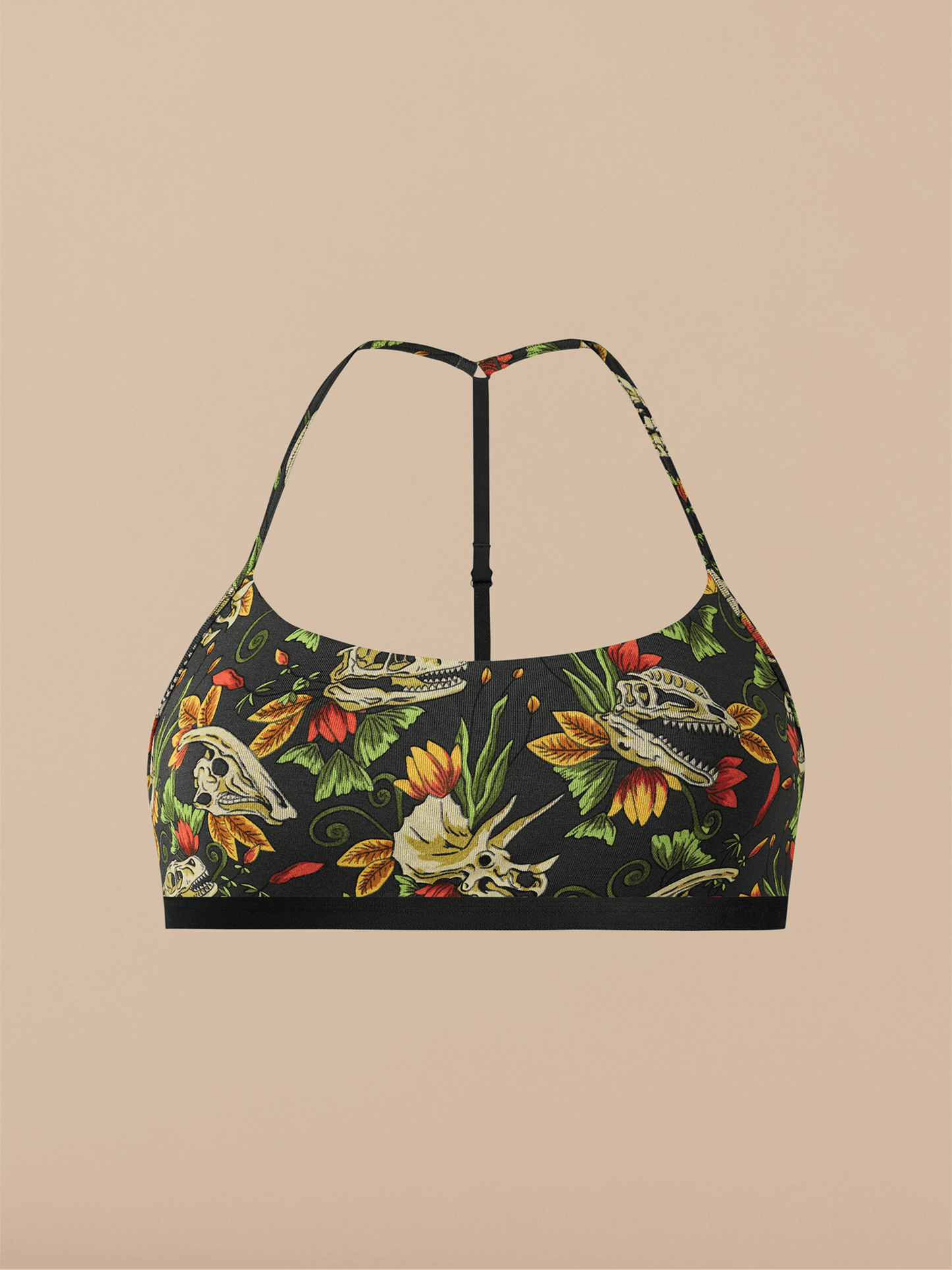 UltraModal™ Core T-Back Bralette | Jurassic Garden