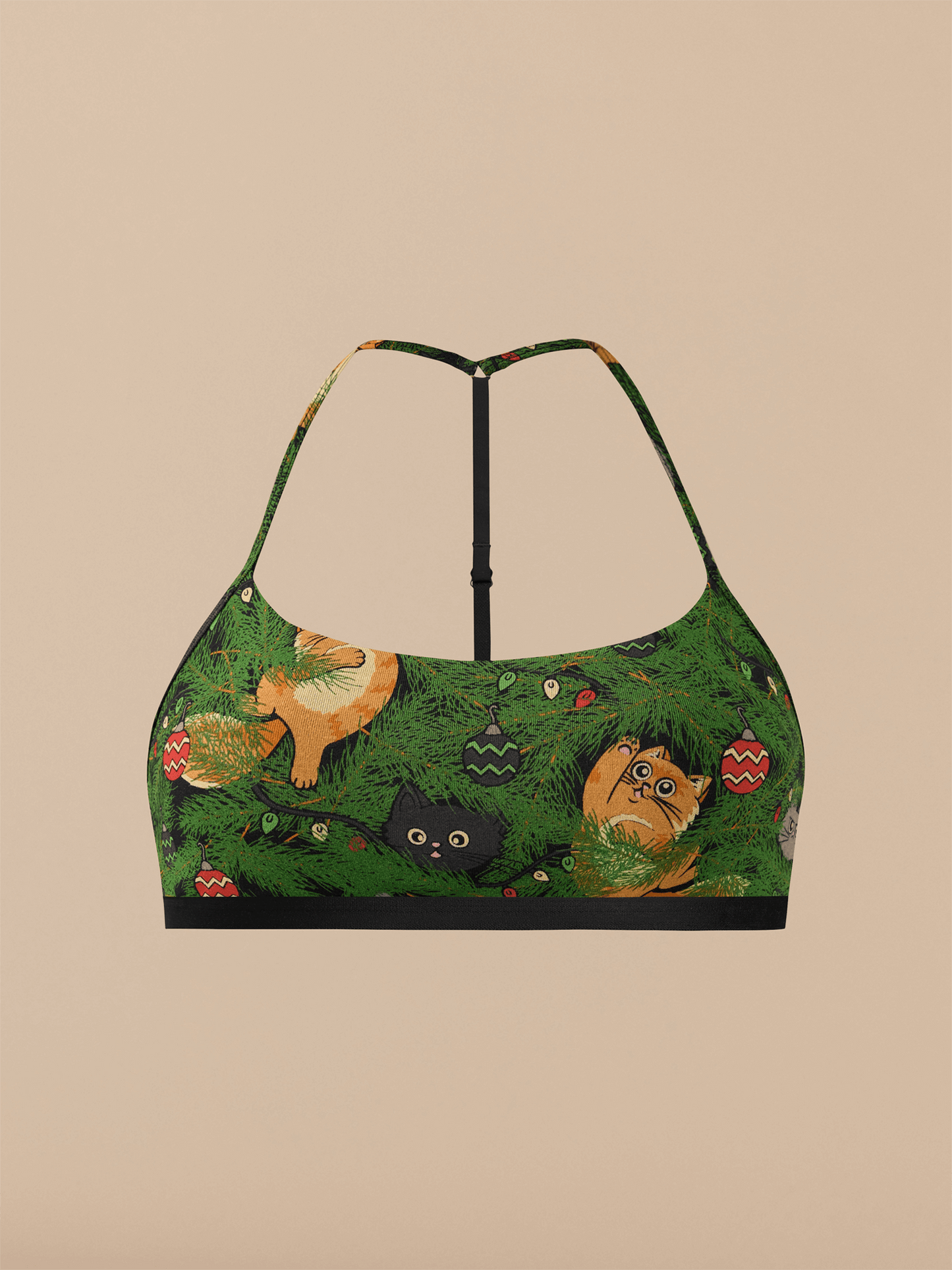 UltraModal™ Core T-Back Bralette | Meowy Christmas