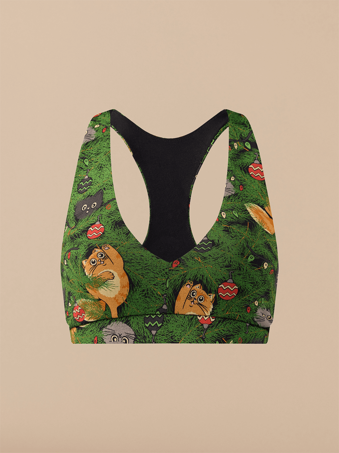 UltraModal™ FeelFree Racerback Bralette | Meowy Christmas