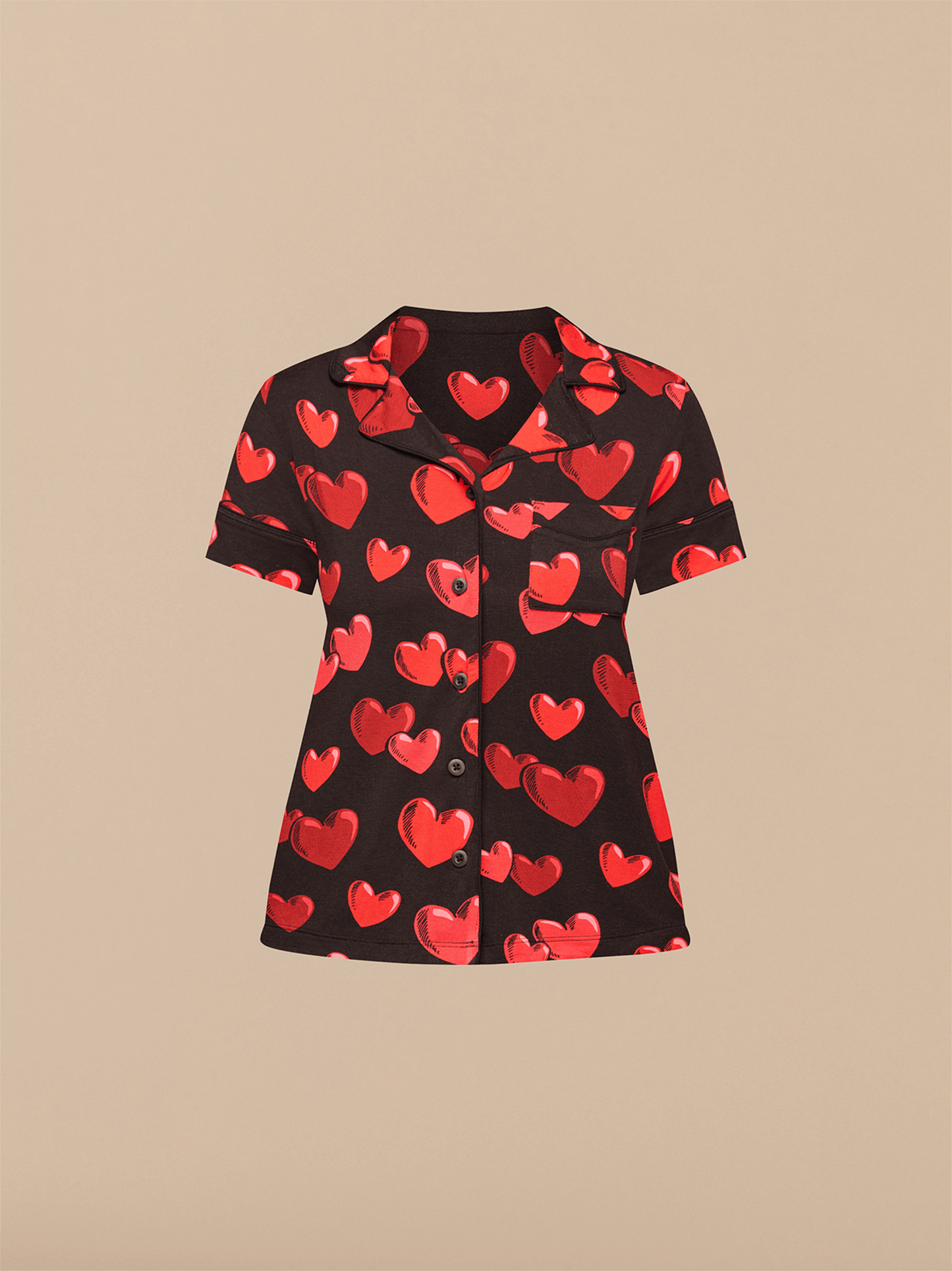 UltraModal™ Shortsleeve PJ Set - Women's | Floating Hearts