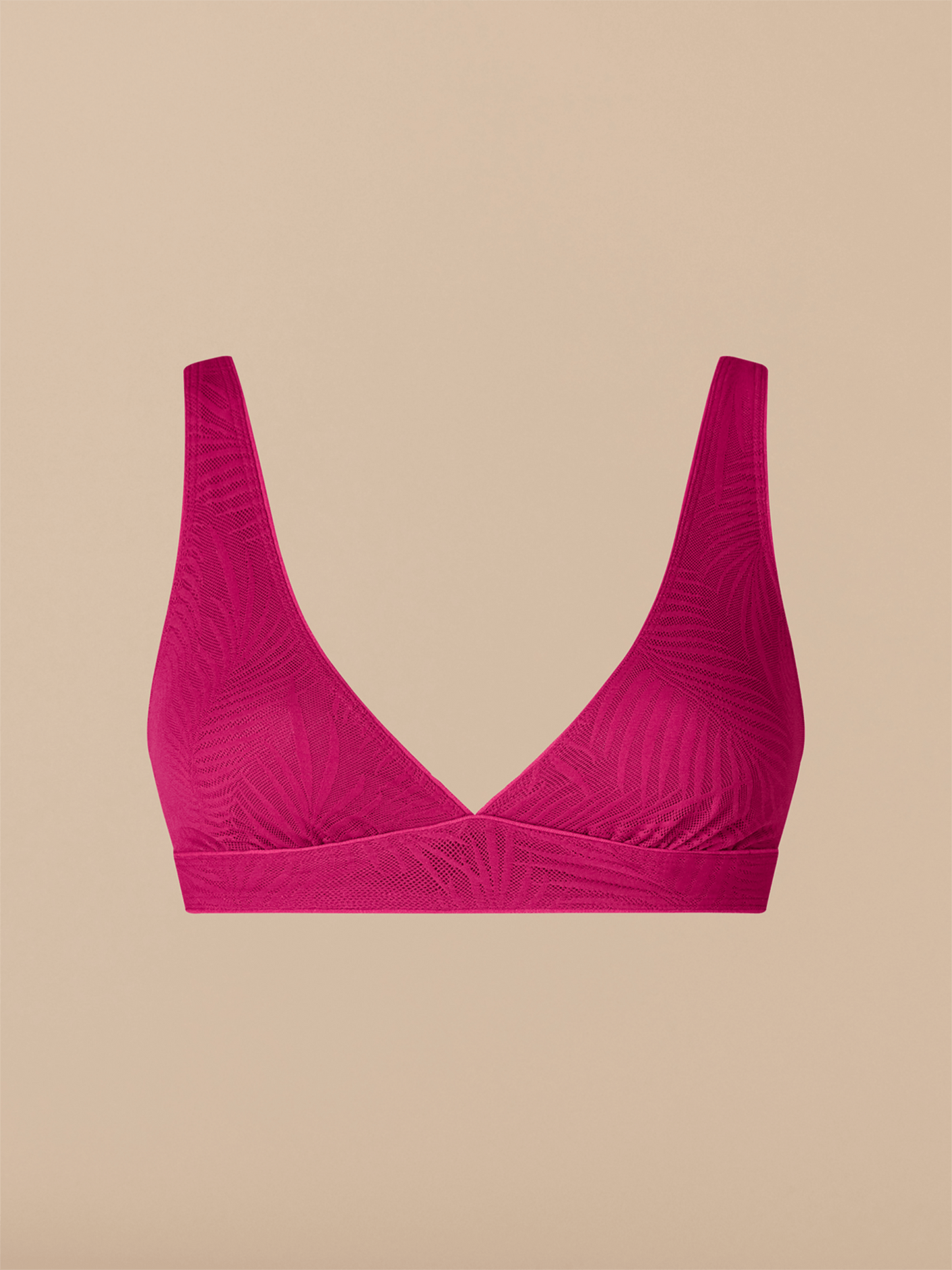 All Over Lace Plunge Bralette | Plum Feather