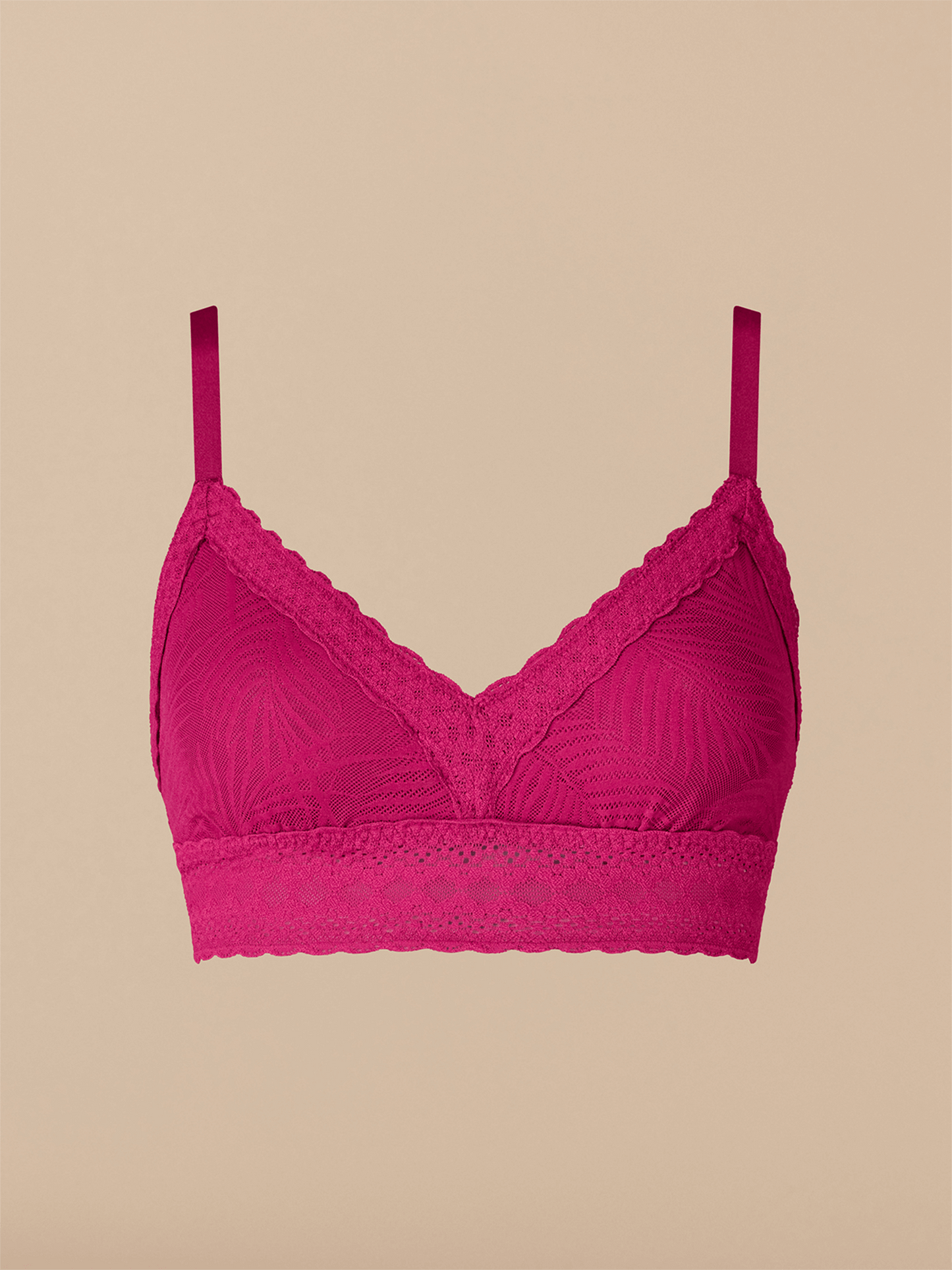 All Over Lace Longline Bralette | Plum Feather