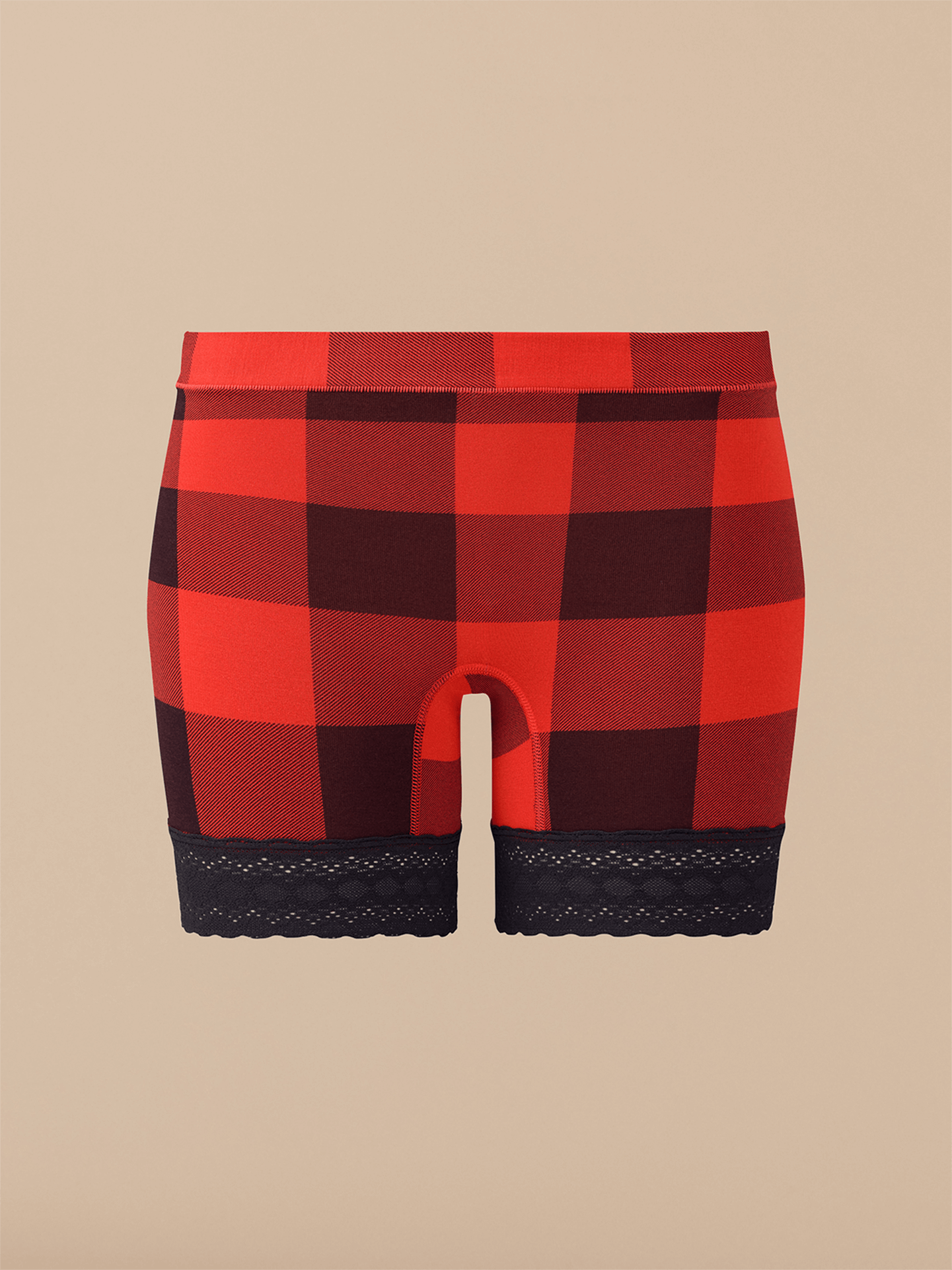 UltraModal™ Lace Long Boyshort | Buffalo Plaid