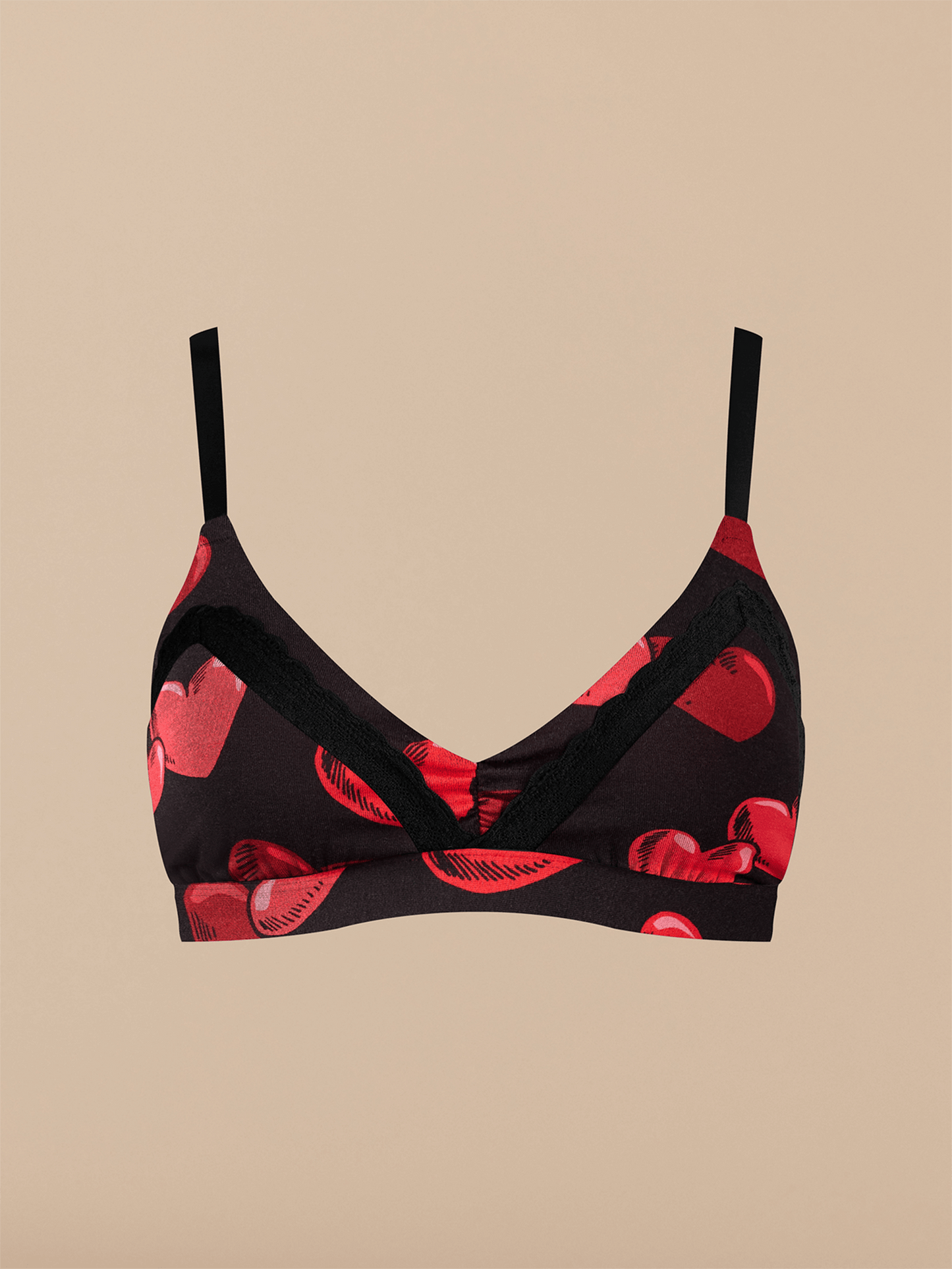 UltraModal™ Lace Triangle Bralette | Floating Hearts