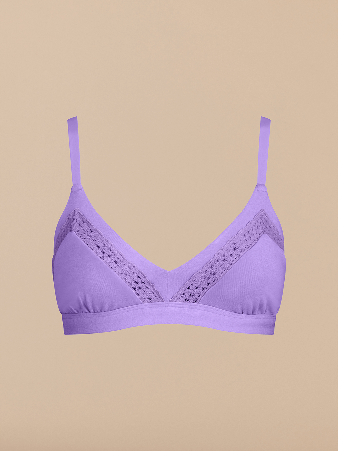 UltraModal™ Lace Triangle Bralette | Purple