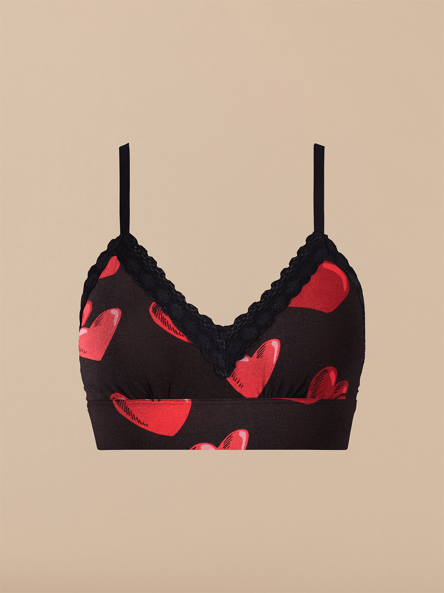 UltraModal™ Lace Plunge Bralette | Floating Hearts