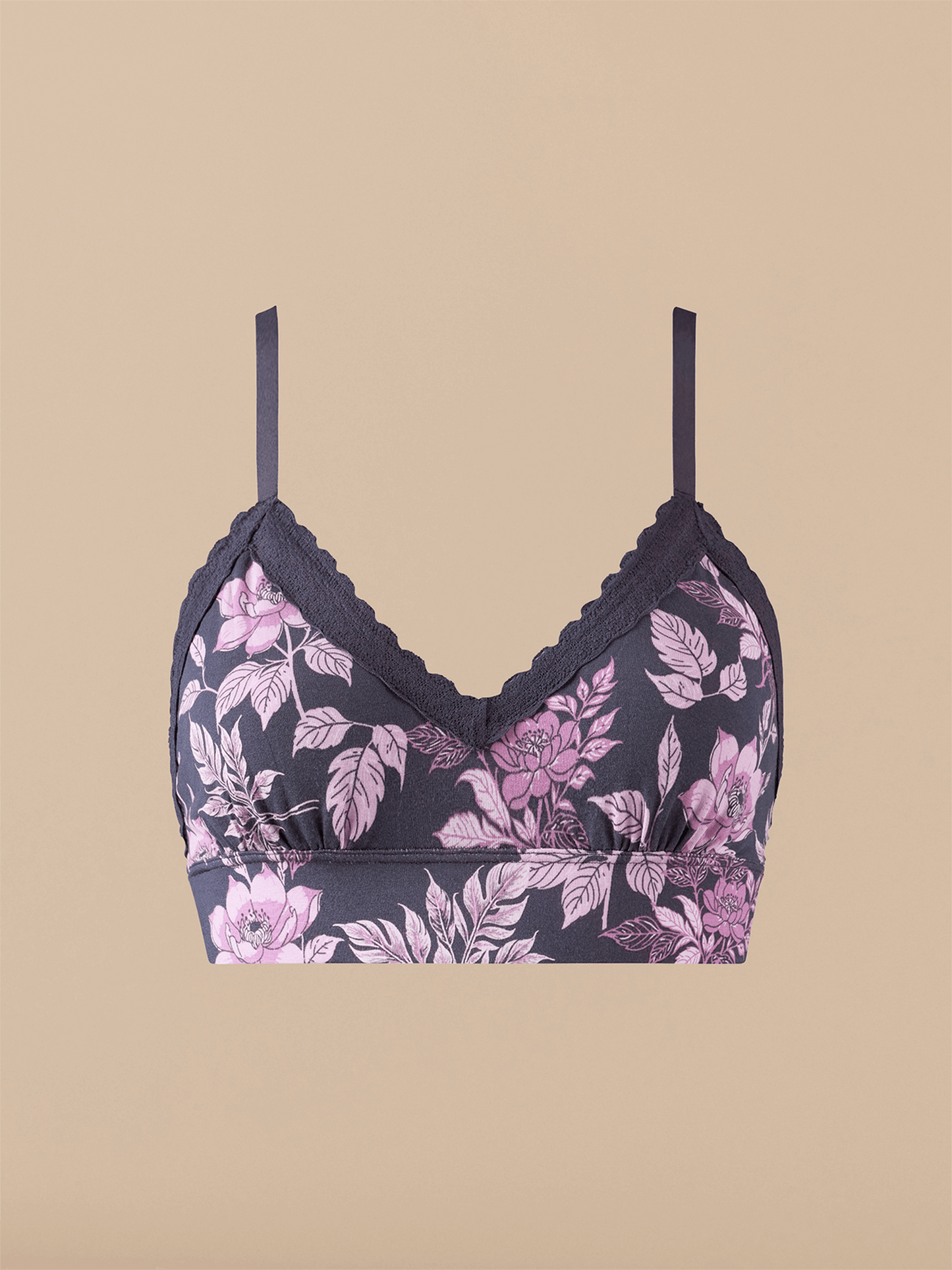 UltraModal™ Lace Plunge Bralette | Purple Bloom